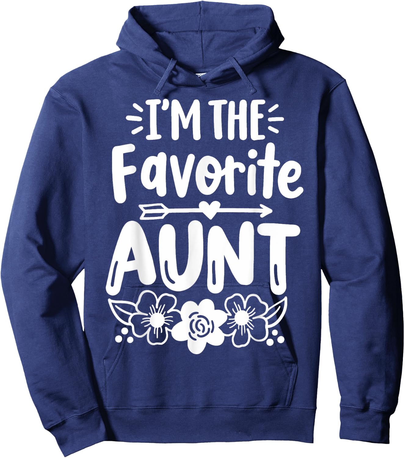 Auntie Aunt Squad Co. Women's Favorite Aunt Hoodie - Hoodie | Navy
