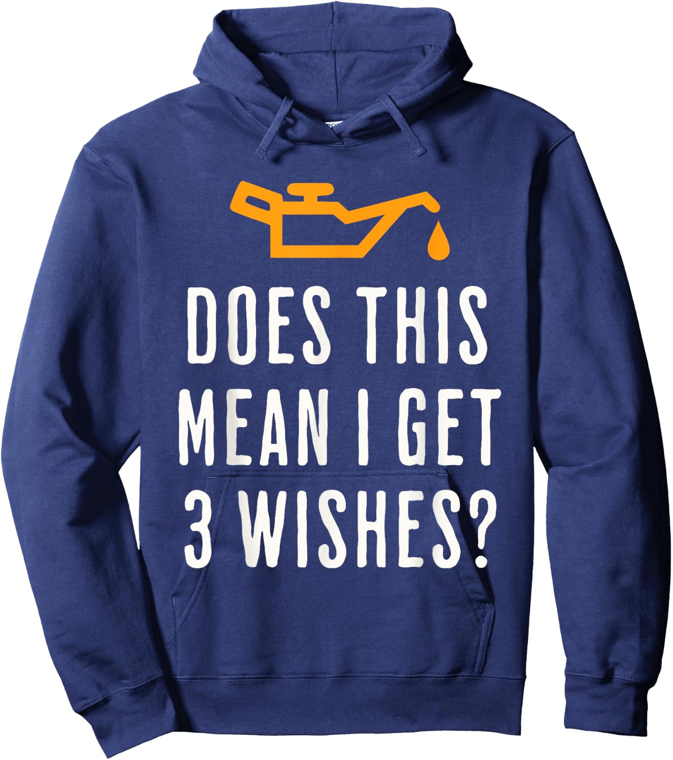 Car Mechanic Humor Funny Oil Change Light Genie Hoodie - Hoodie | Navy