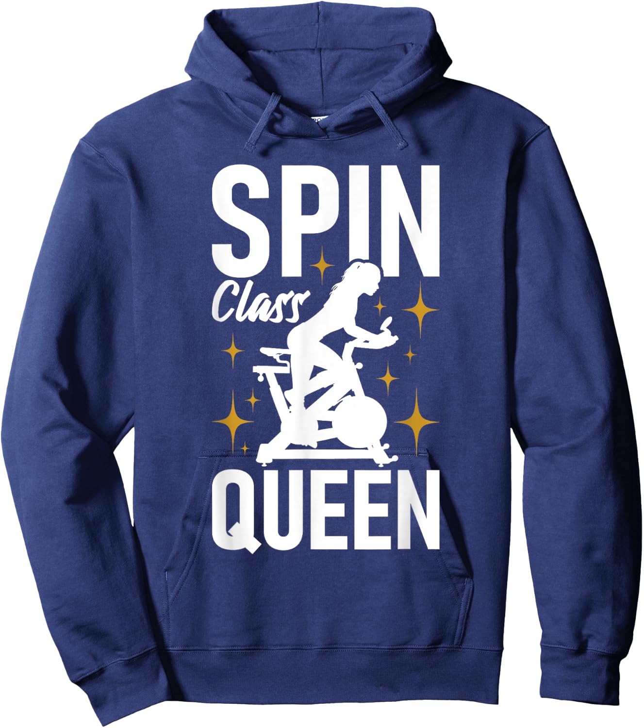 Spin Class Queen - Cyclist Lover Indoor Spinning Gym Fitness Hoodie - Hoodie | Navy