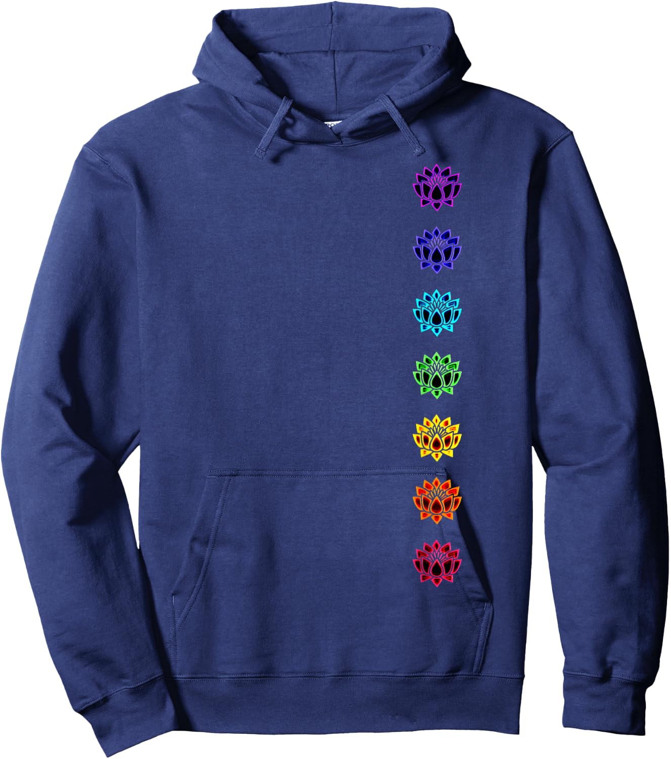 Chakra buddhism lotus flower yoga symbol spirituality buddha Hoodie - Hoodie | Navy