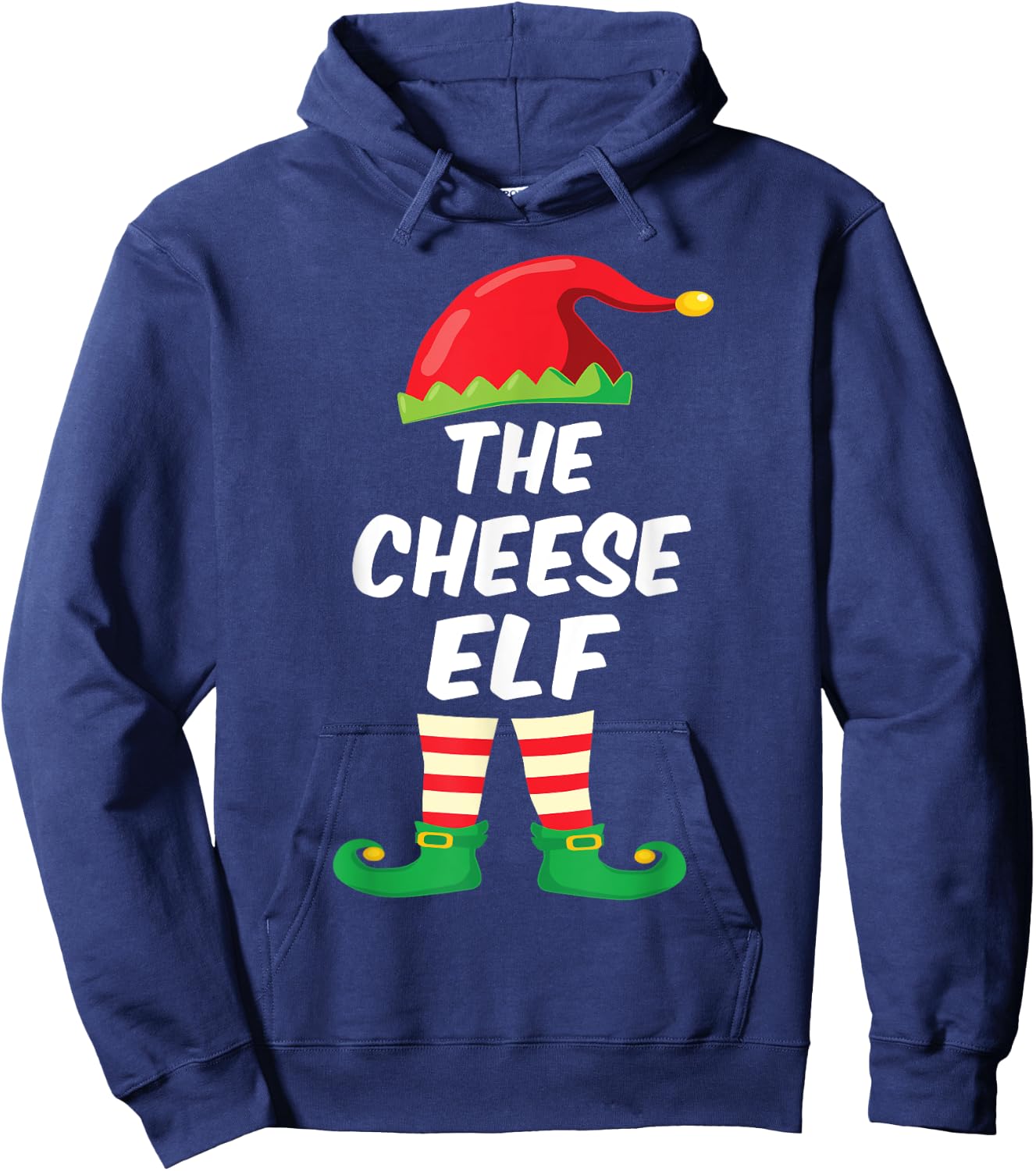 The Cheese Elf Family Matching Funny Christmas Costume Hoodie - Hoodie | Navy