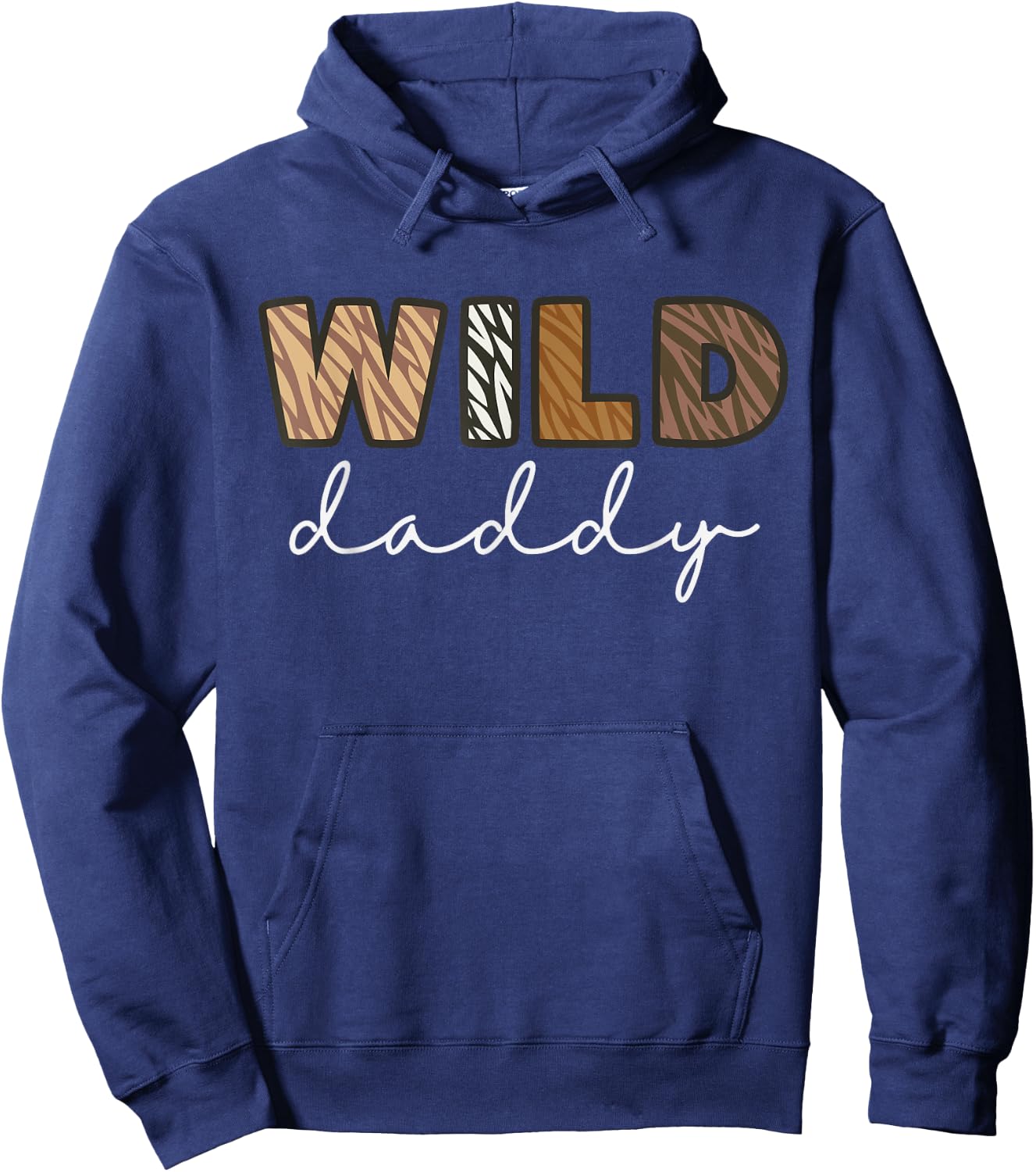 Wild Daddy Zoo Theme Birthday Safari Jungle Matching Party Hoodie - Hoodie | Navy
