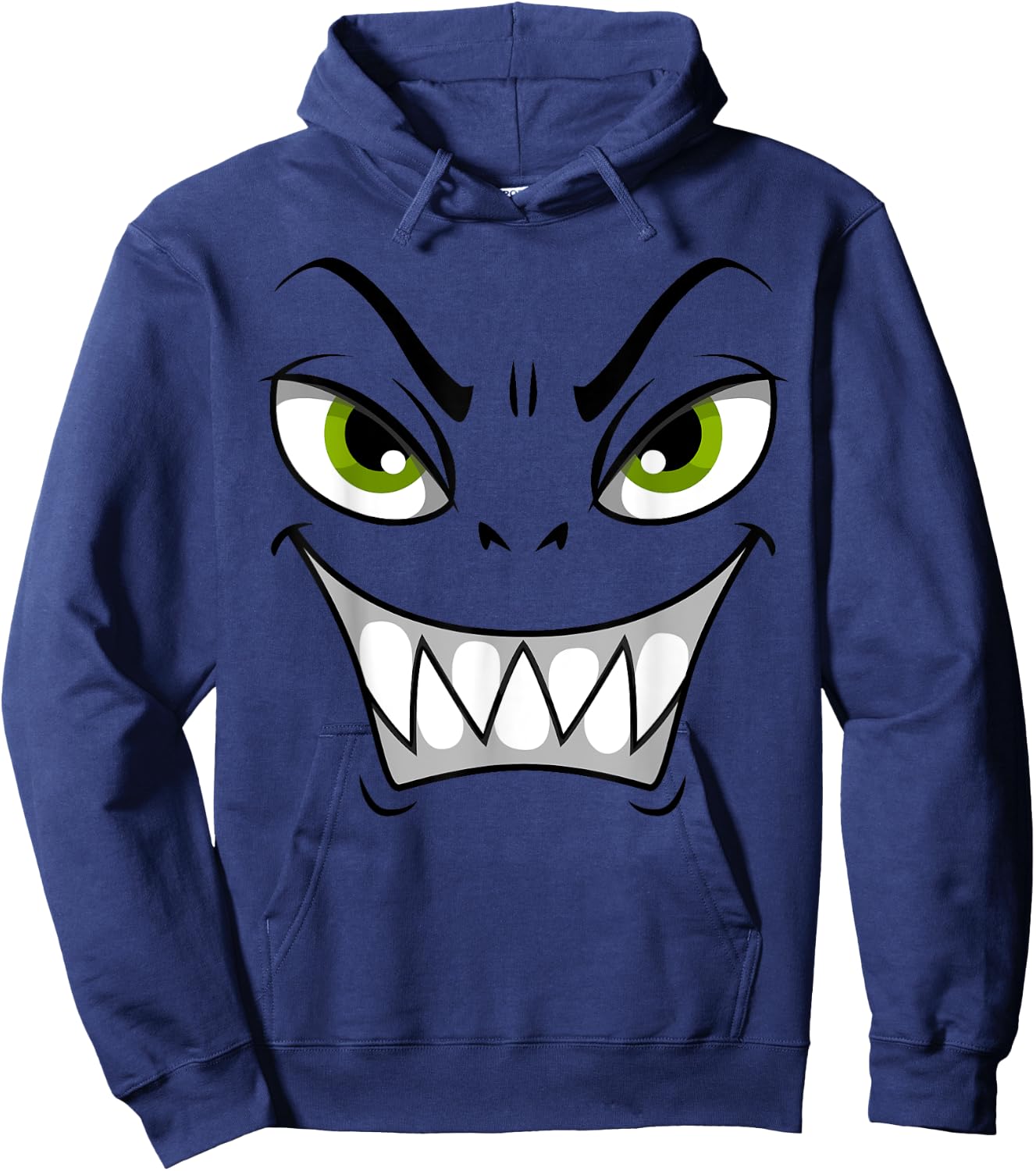 Cute Monster Face Halloween Funny Halloween Kids Adults Hoodie - Hoodie | Navy