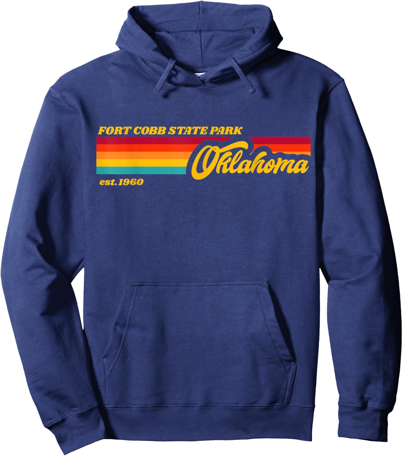 Oklahoma FORT COBB State Park Hoodie - Hoodie | Navy
