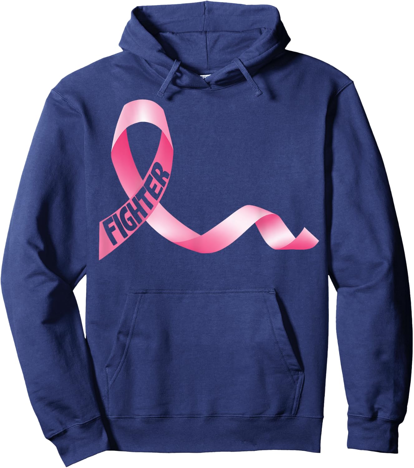 Delightfully Different World Breast Cancer Fighter - -Adults, Black, Small, Short Sleeve Hoodie - Hoodie | Navy