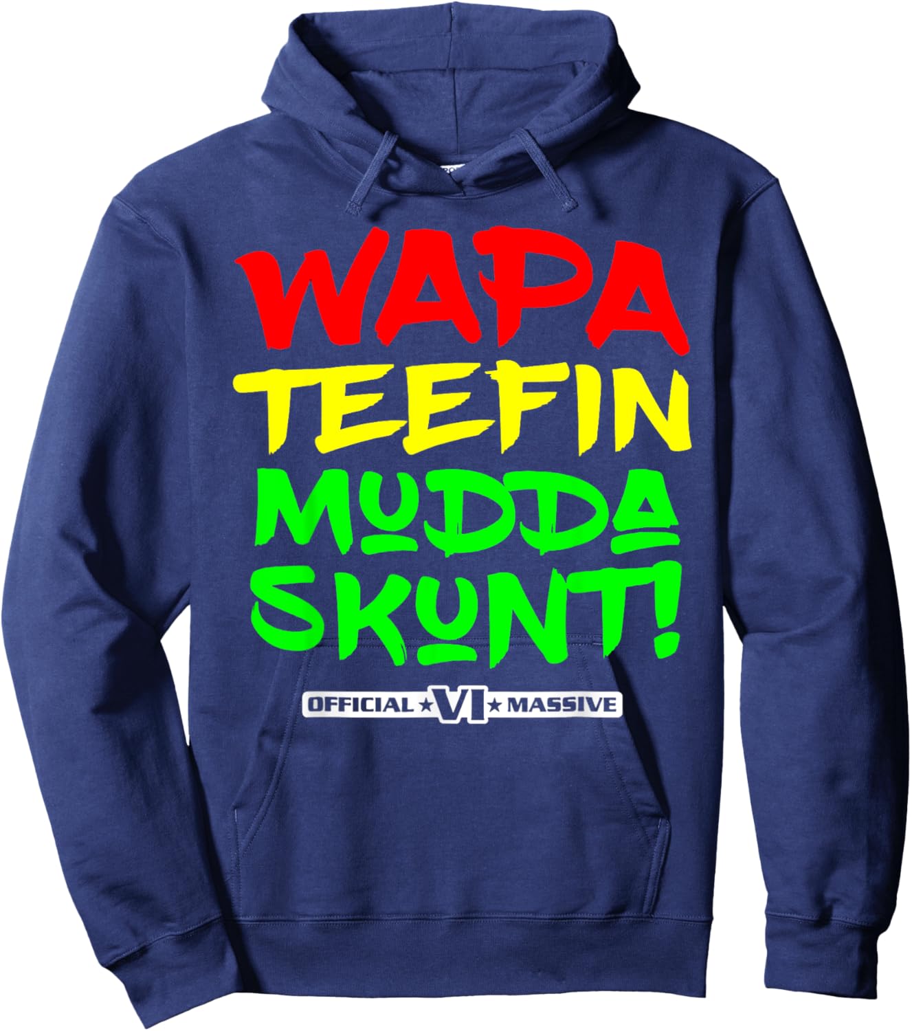 Wapa Teefin Mudda Skunt Hoodie - Hoodie | Navy