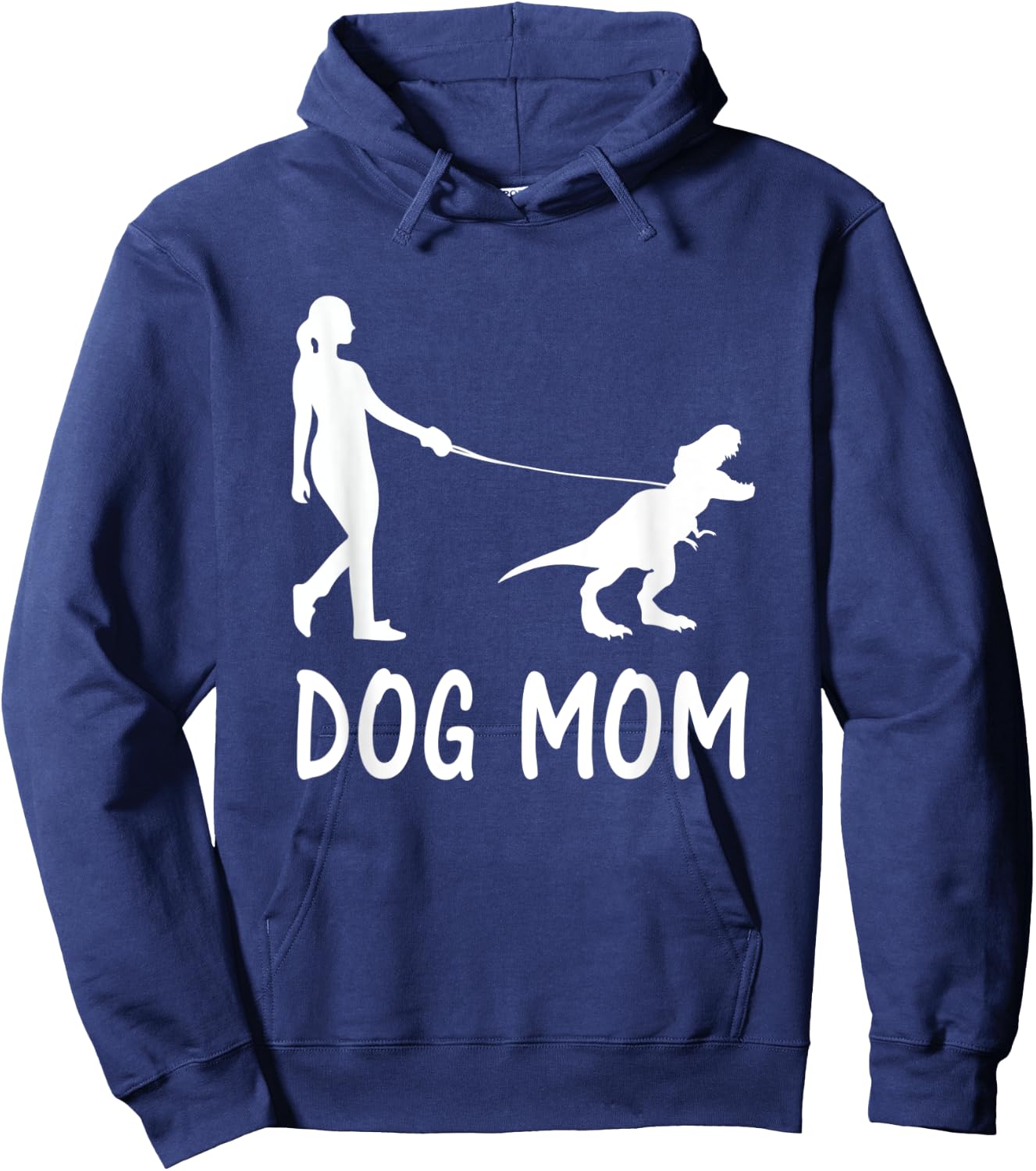 Dog Mom Life Dinosaur Dino Mama Women Mother's Day Pet Owner Hoodie - Hoodie | Navy