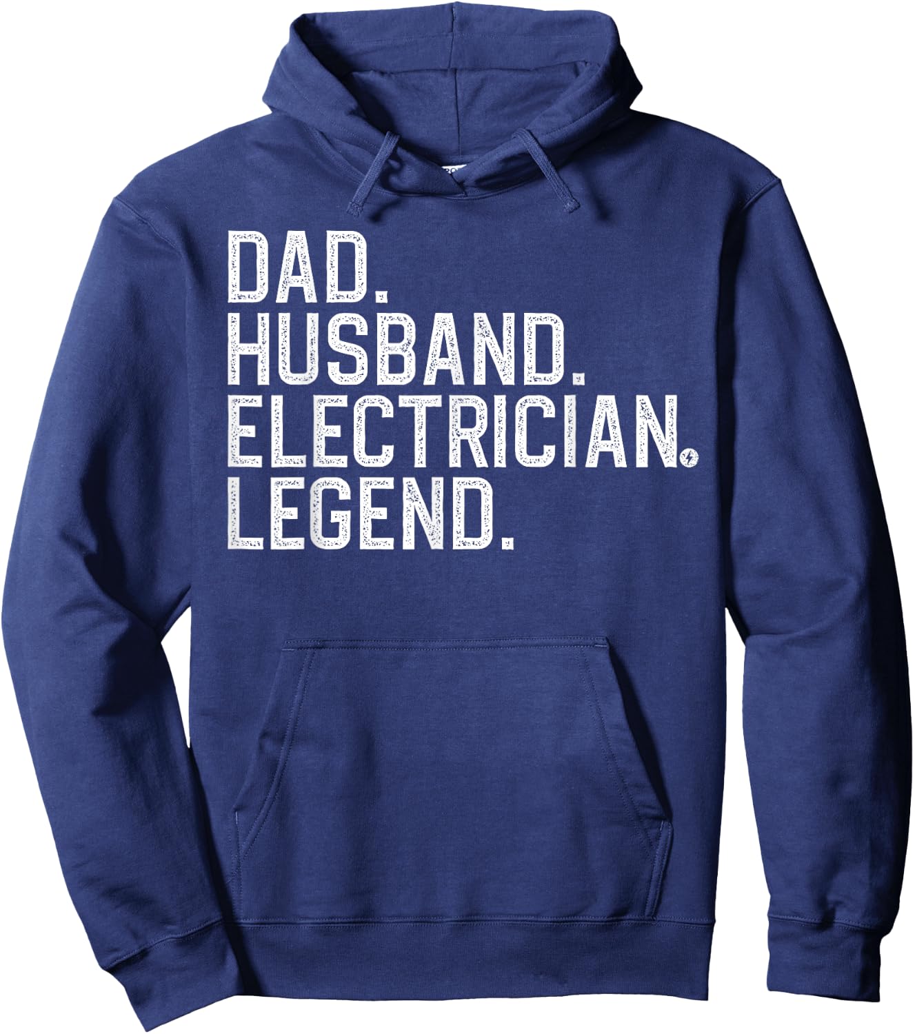 Cool Electrician For Dad Husband Professional Electrician Hoodie - Hoodie | Navy