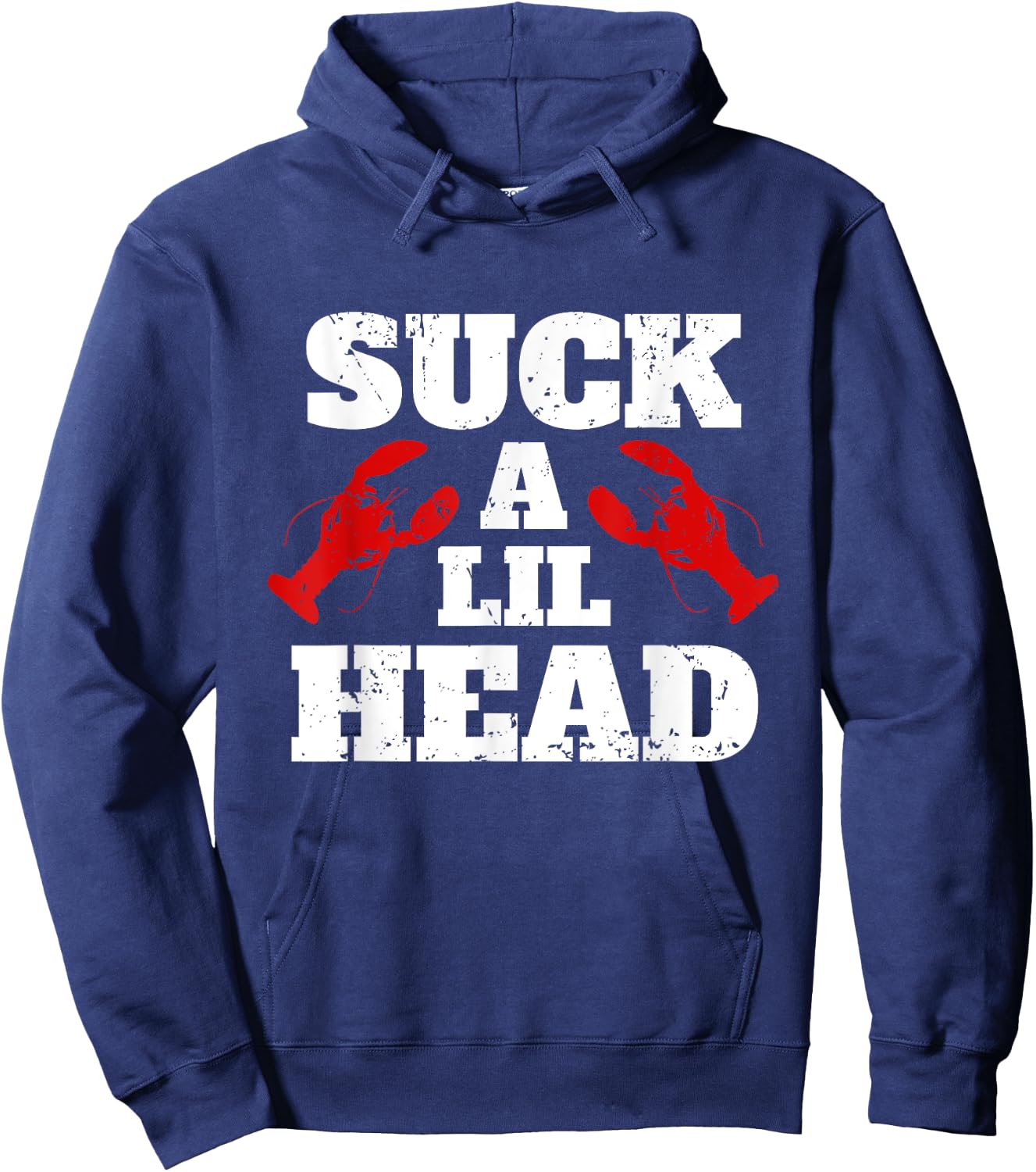 Suck A Lil Head Crawfish Hoodie - Hoodie | Navy