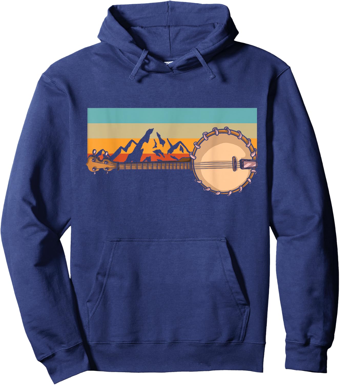 Banjo Bluebird Tennesse Mandolin Bluegrass Hoodie - Hoodie | Navy
