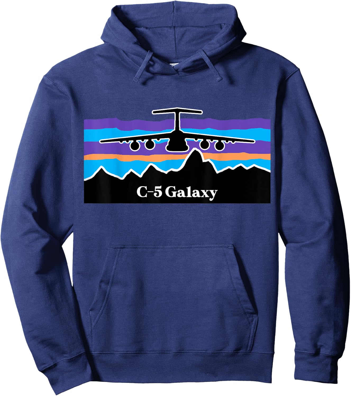 C-5 Galaxy Mountain Airlift Hoodie - Hoodie | Navy
