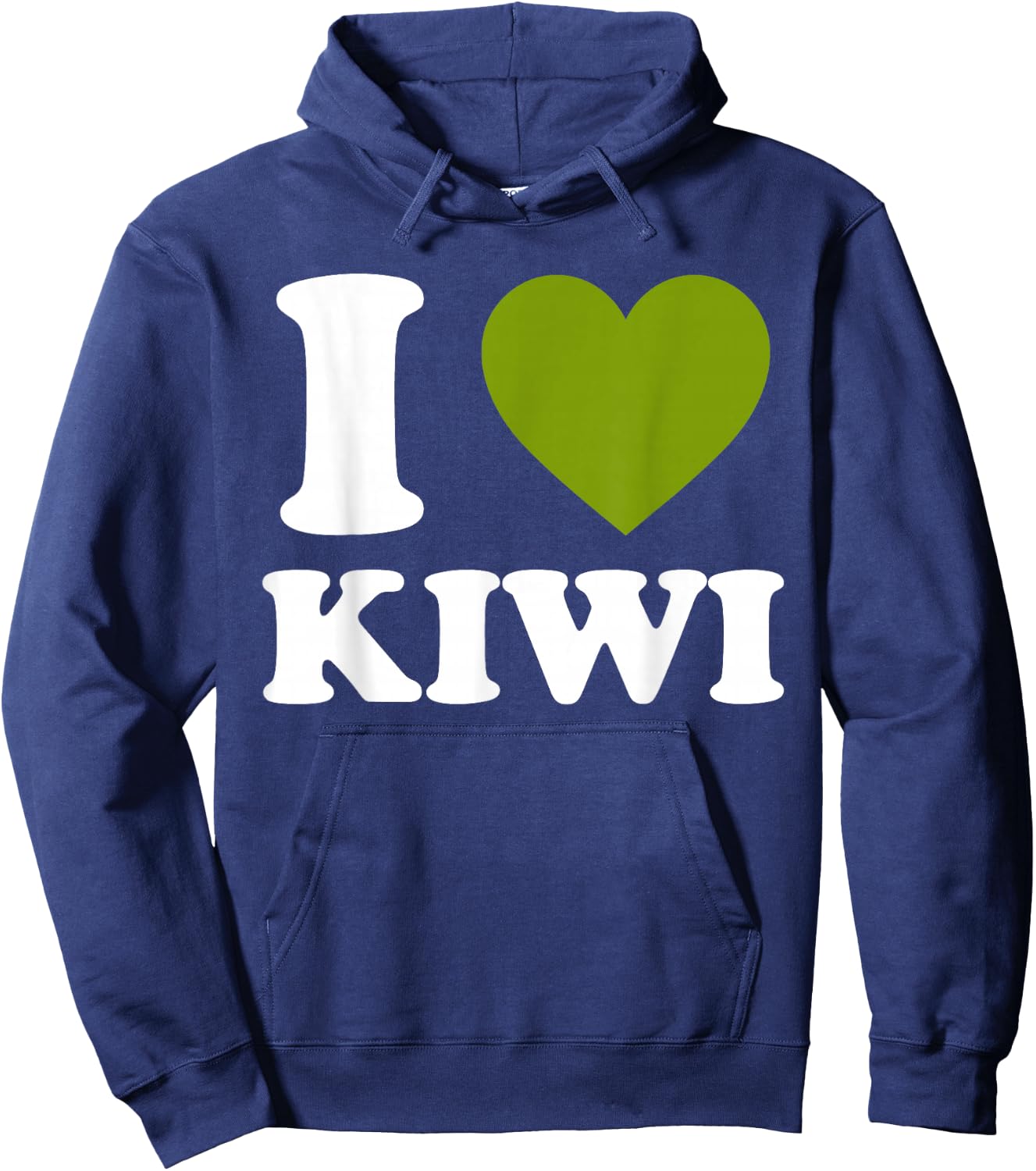 I Love Kiwi I Heart Kiwi Funny Fruit Lover Hoodie - Hoodie | Navy