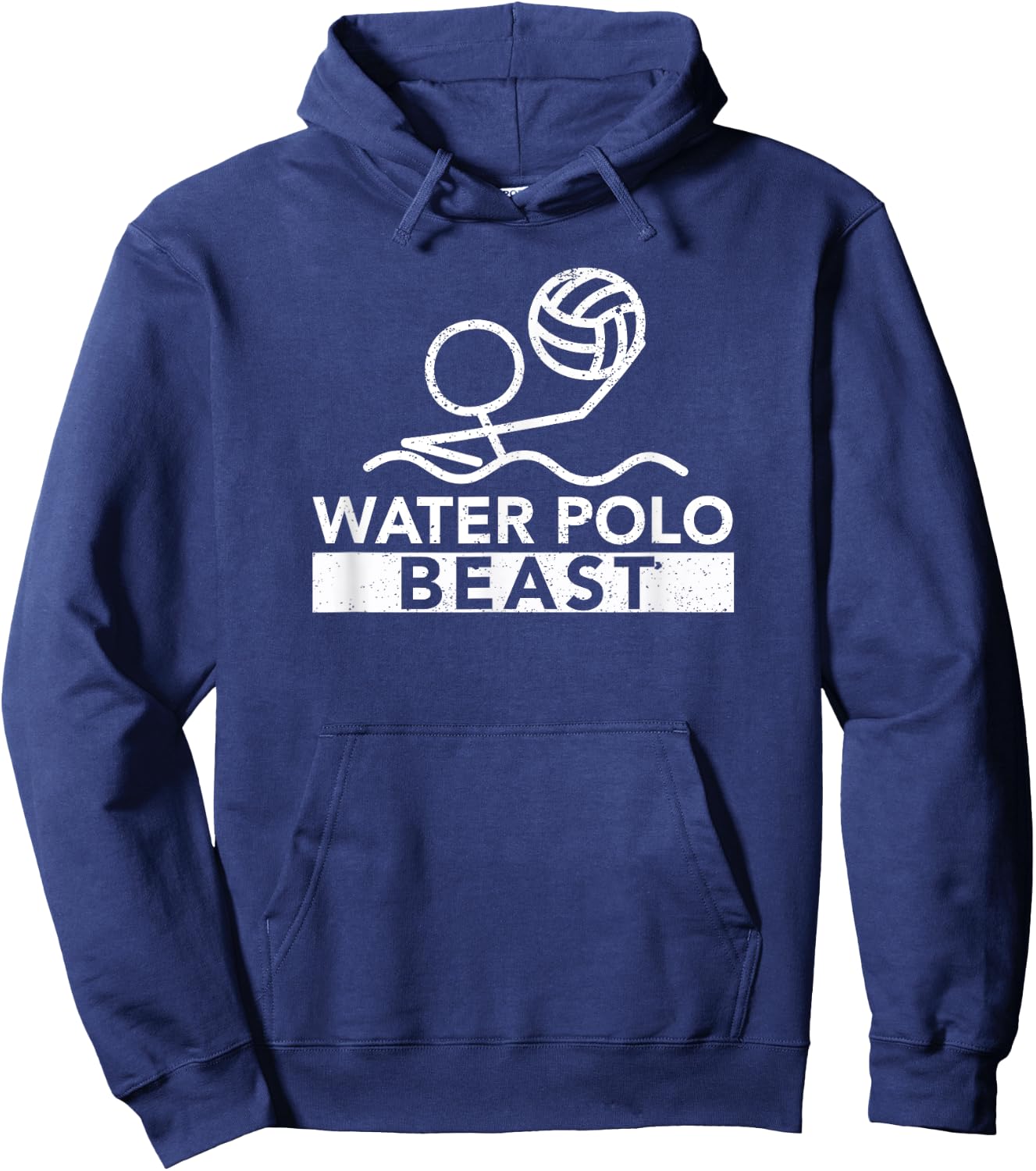 Water Polo Beast Funny Sport Swimming Team Player Coach Fan Hoodie - Hoodie | Navy