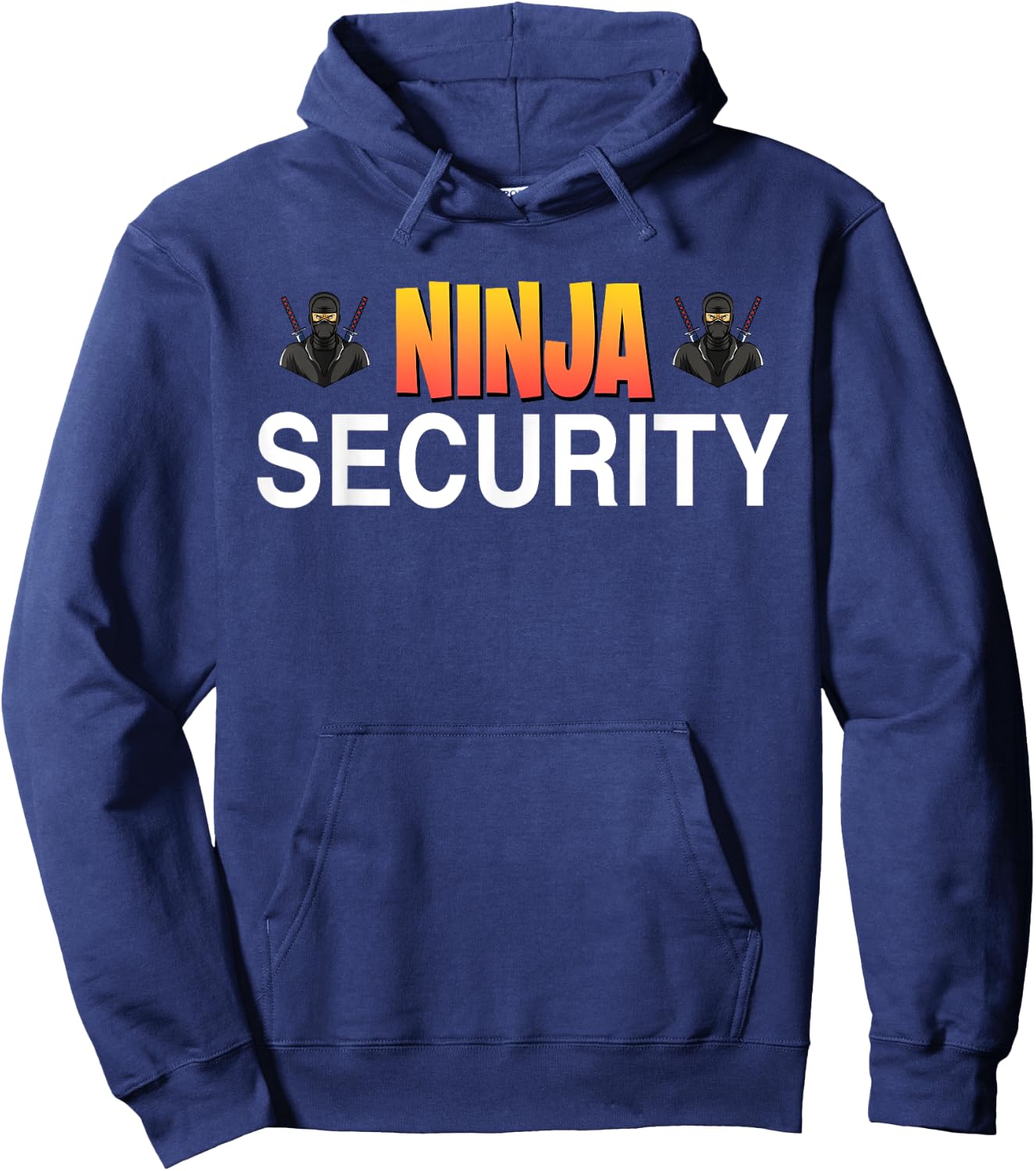 Ninja Security Parent Dad Mom Funny Ninja Halloween Costume Hoodie - Hoodie | Navy