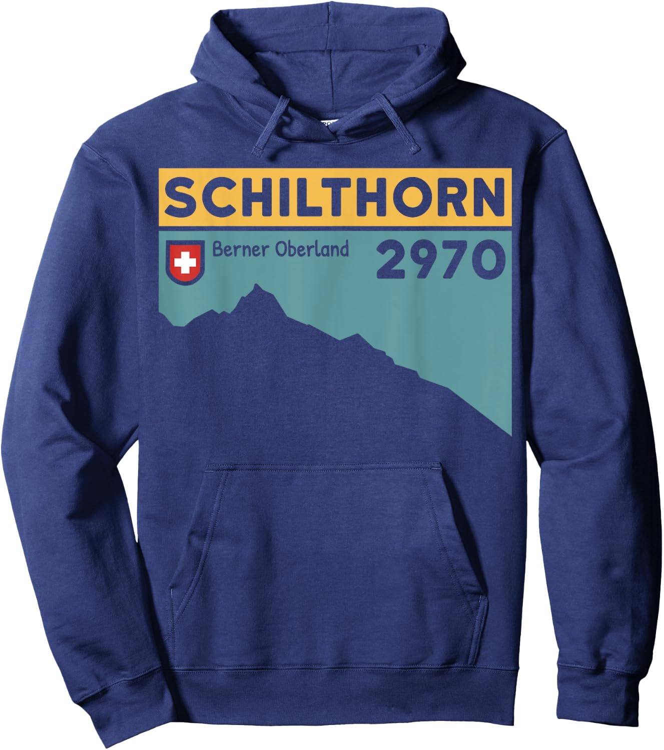 Mount Schilthorn Piz Gloria Hike Swiss Climbing Hiking Gifts Hoodie - Hoodie | Navy