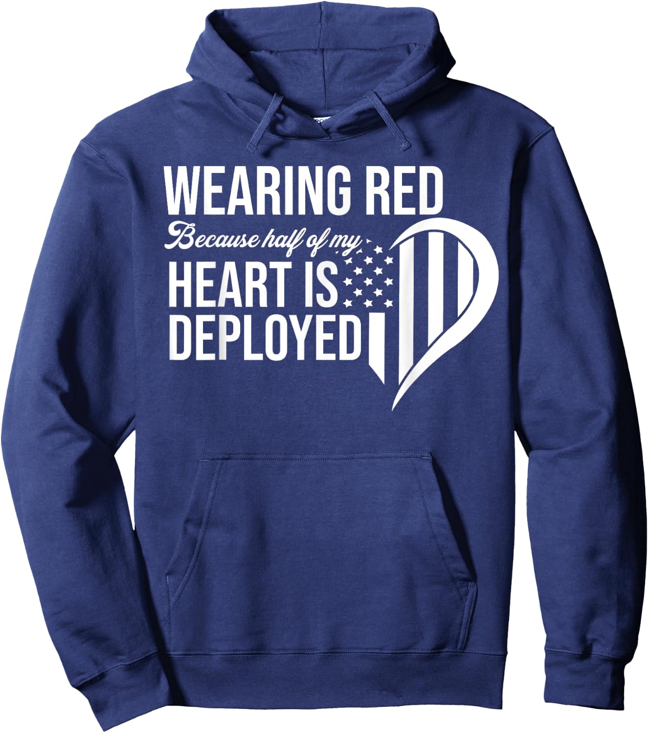 Red Friday Remember Everyone Deployed Soldier Husband Fiance Hoodie - Hoodie | Navy