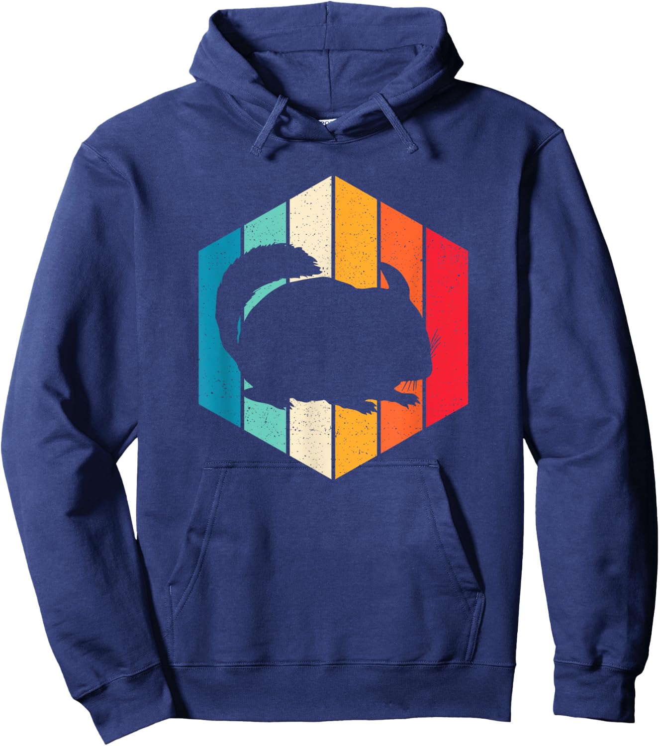 Retro Chinchillas Quote Funny Animal Chinchilla Vintage Hoodie - Hoodie | Navy
