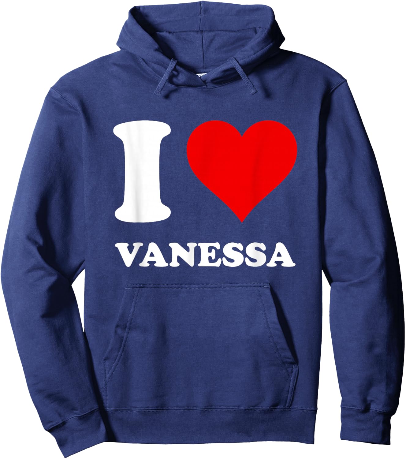Red Heart I Love Vanessa Hoodie - Hoodie | Navy