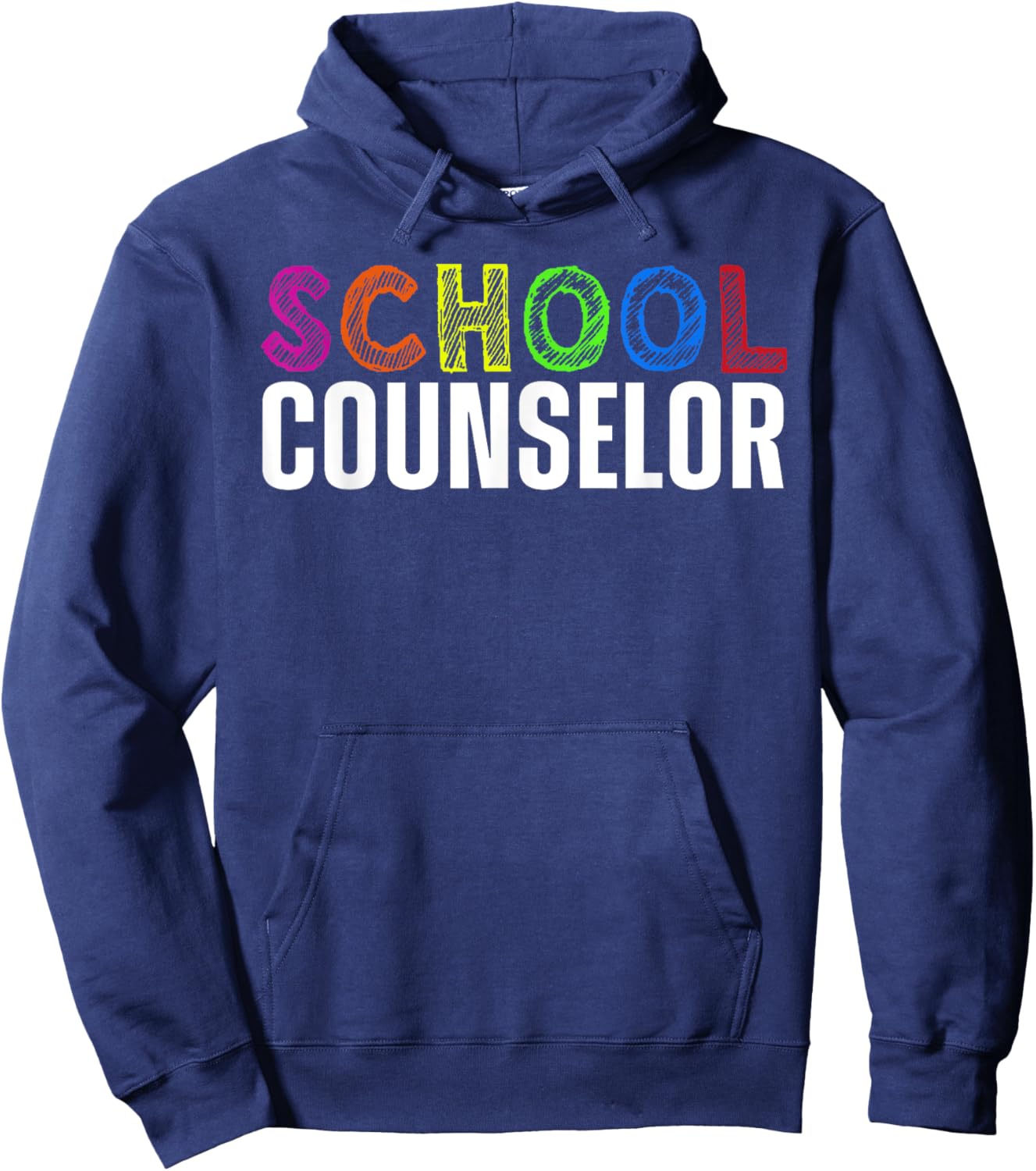 Funny School Counselor Art Women School Counseling Hoodie - Hoodie | Navy