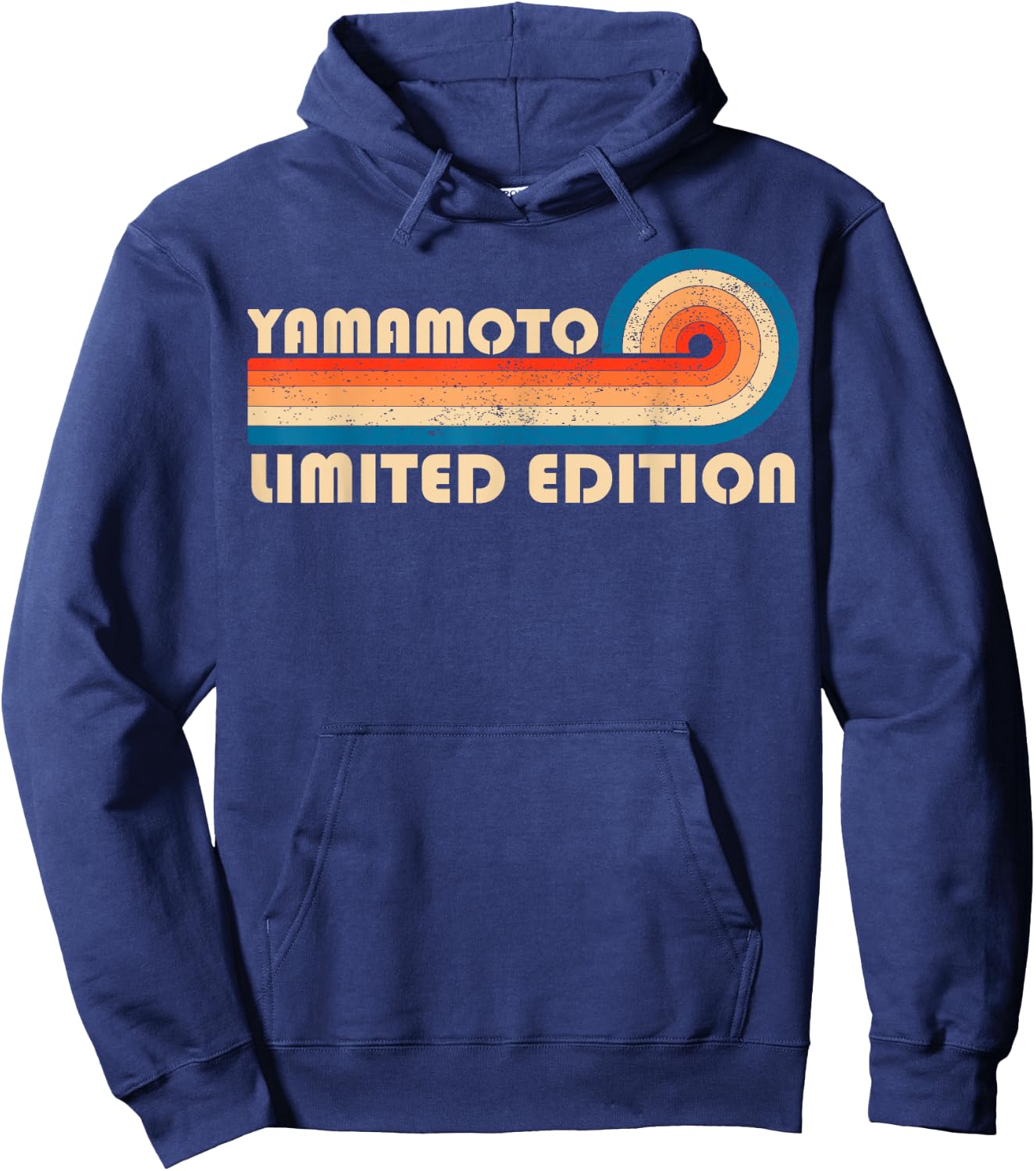 YAMAMOTO Surname Retro Vintage 80s 90s Birthday Reunion Hoodie - Hoodie | Navy