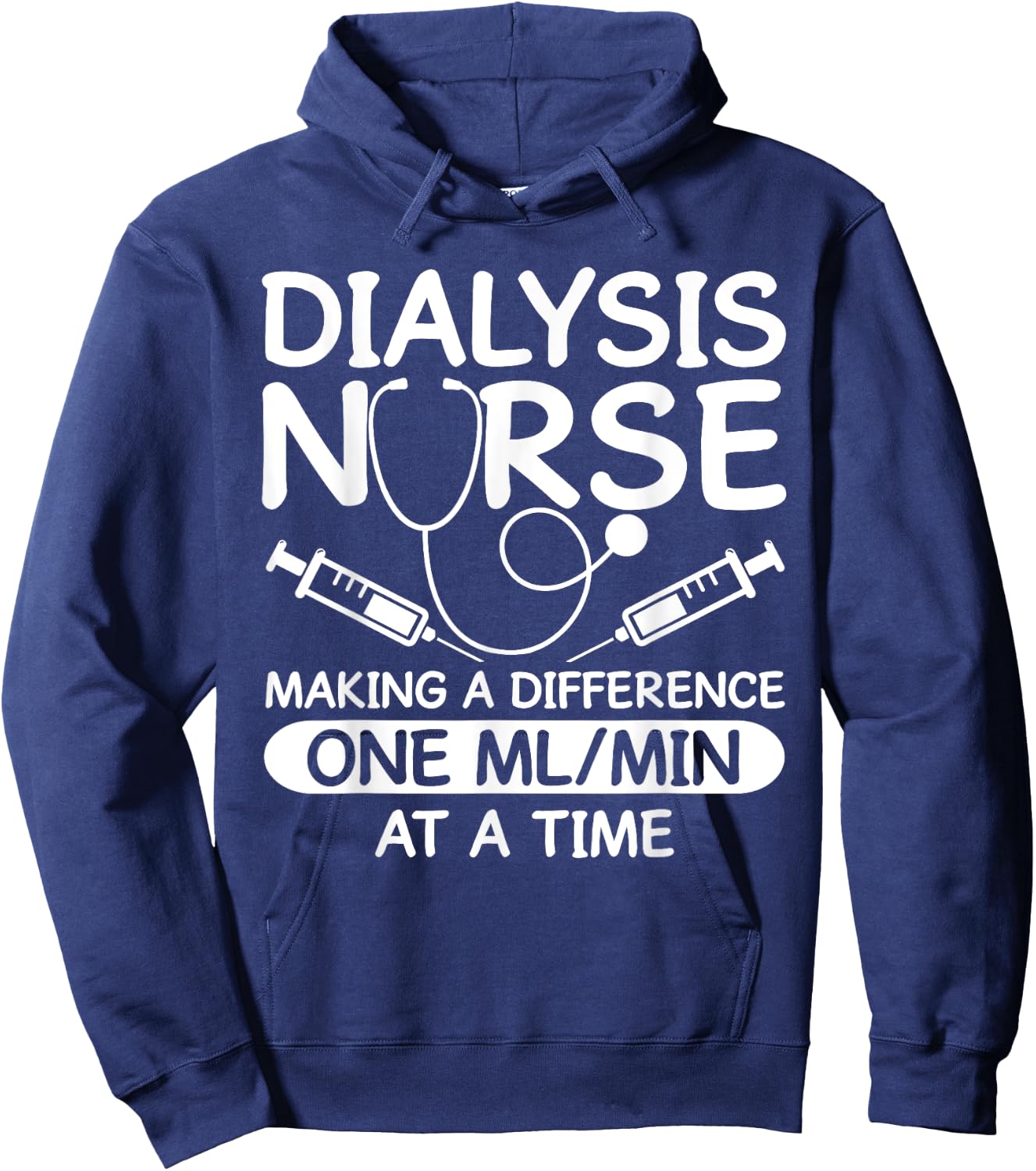 Dialysis Technician Men Women Funny Nursing Tech Humor Fan Hoodie - Hoodie | Navy