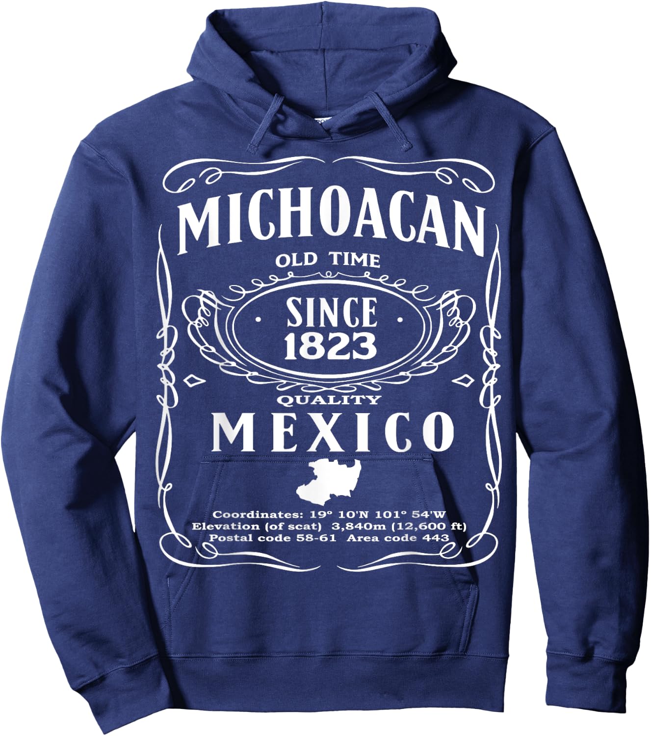 Michoacan Mexico Souvenir Michoacano Morelia Michoacanas Hoodie - Hoodie | Navy