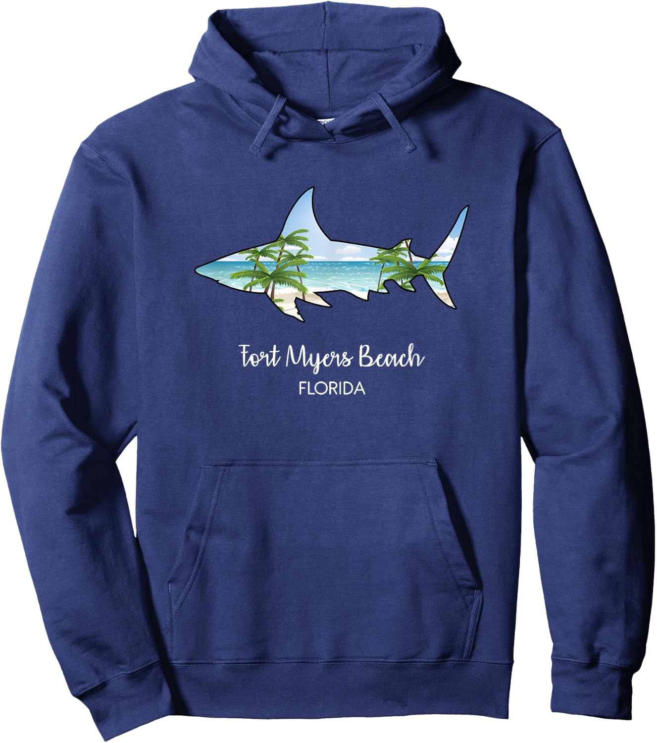 Fort Myers Beach Souvenir or Group Vacation Gift Hoodie - Hoodie | Navy