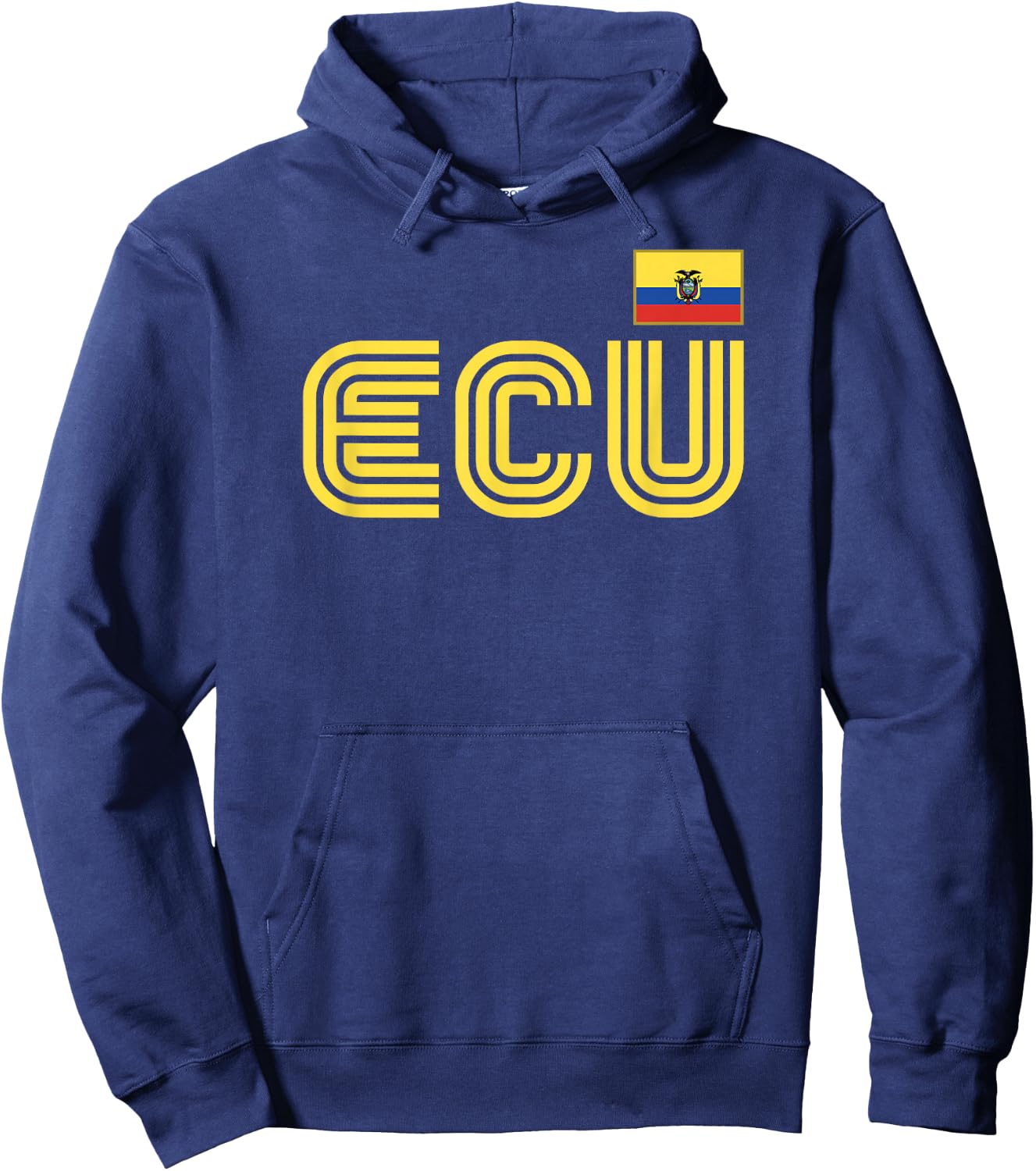 Ecuador Flag Retro International Country Ecuadorian Pride Hoodie - Hoodie | Navy