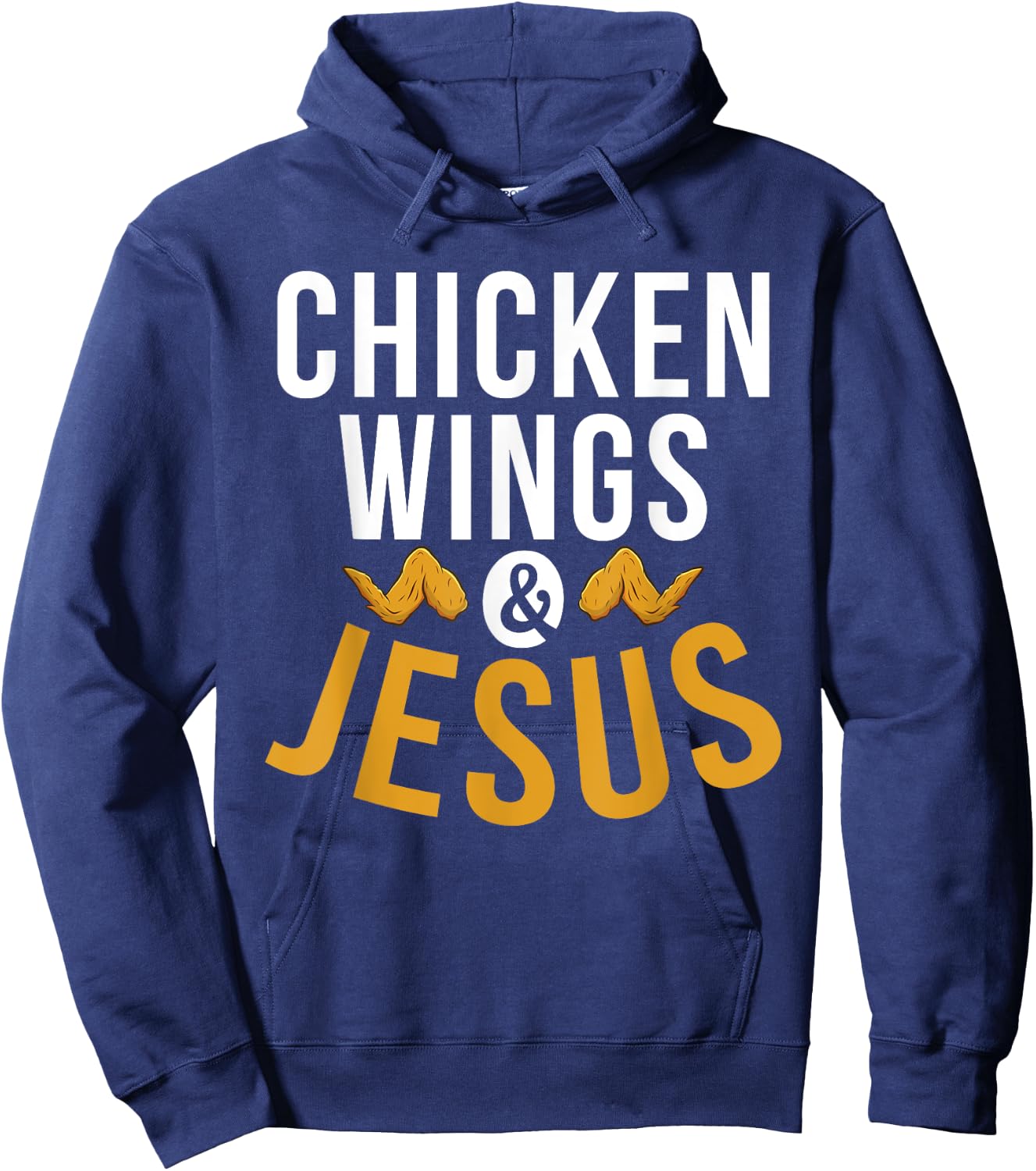 Chicken Wings and Jesus Chicken Wings Hoodie - Hoodie | Navy