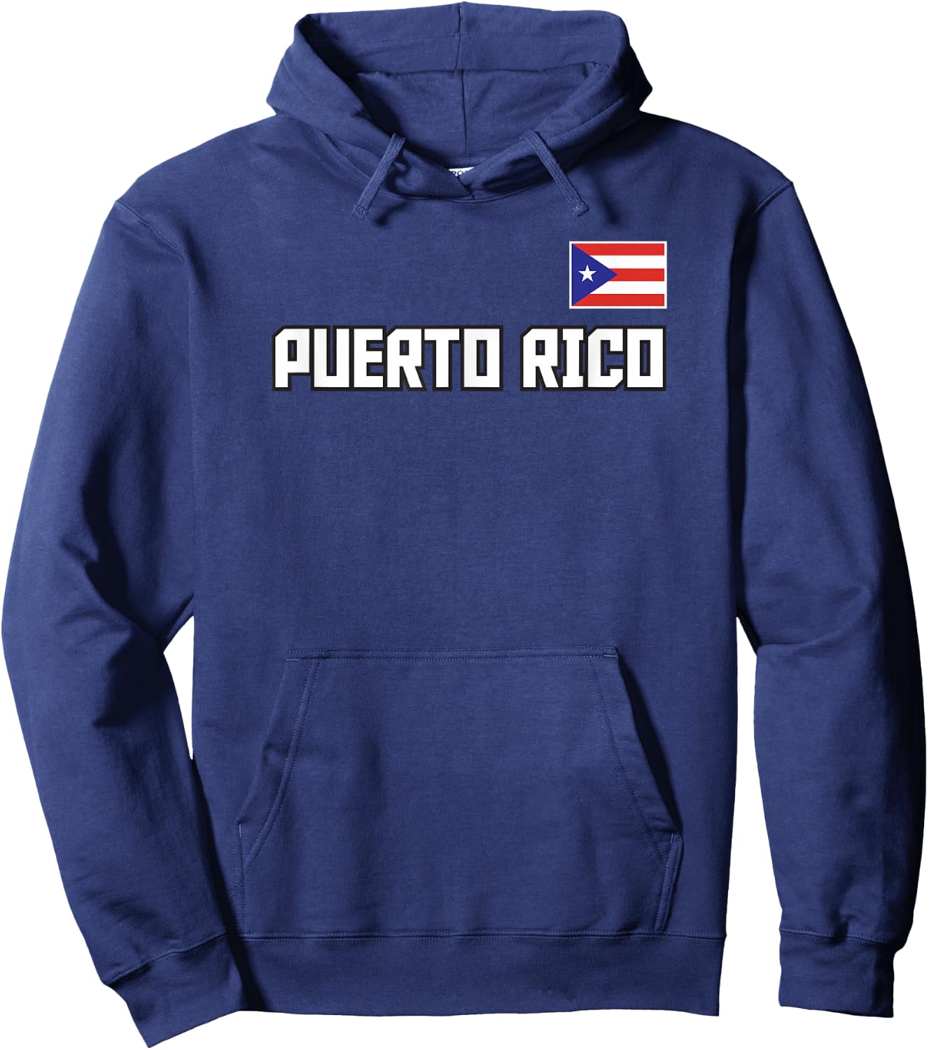 Puerto Rico Flag Puerto Rican Pride Athletic Style Country Hoodie - Hoodie | Navy