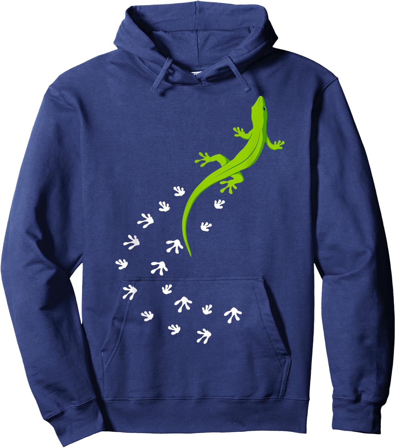 Cool Lizard Design Women Gecko Pet Animal Creature Hoodie - Hoodie | Navy