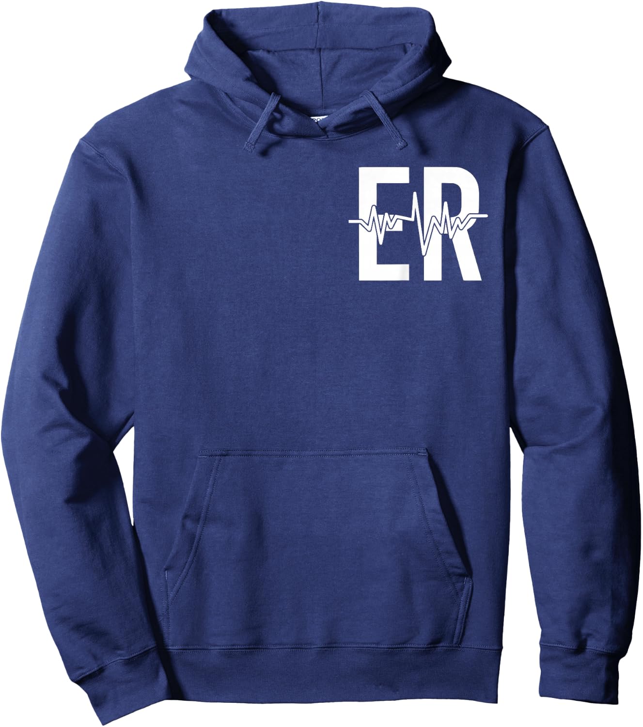 Emergency Department ER Nurse front + back Emergency Room Hoodie - Hoodie | Navy