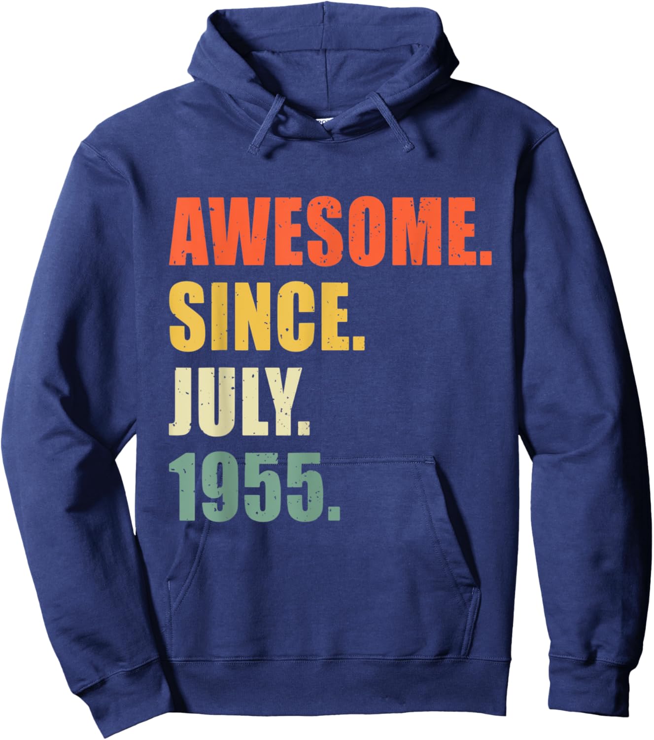 Awesome Since July 1955 67 Year Old Birthday Hoodie - Hoodie | Navy