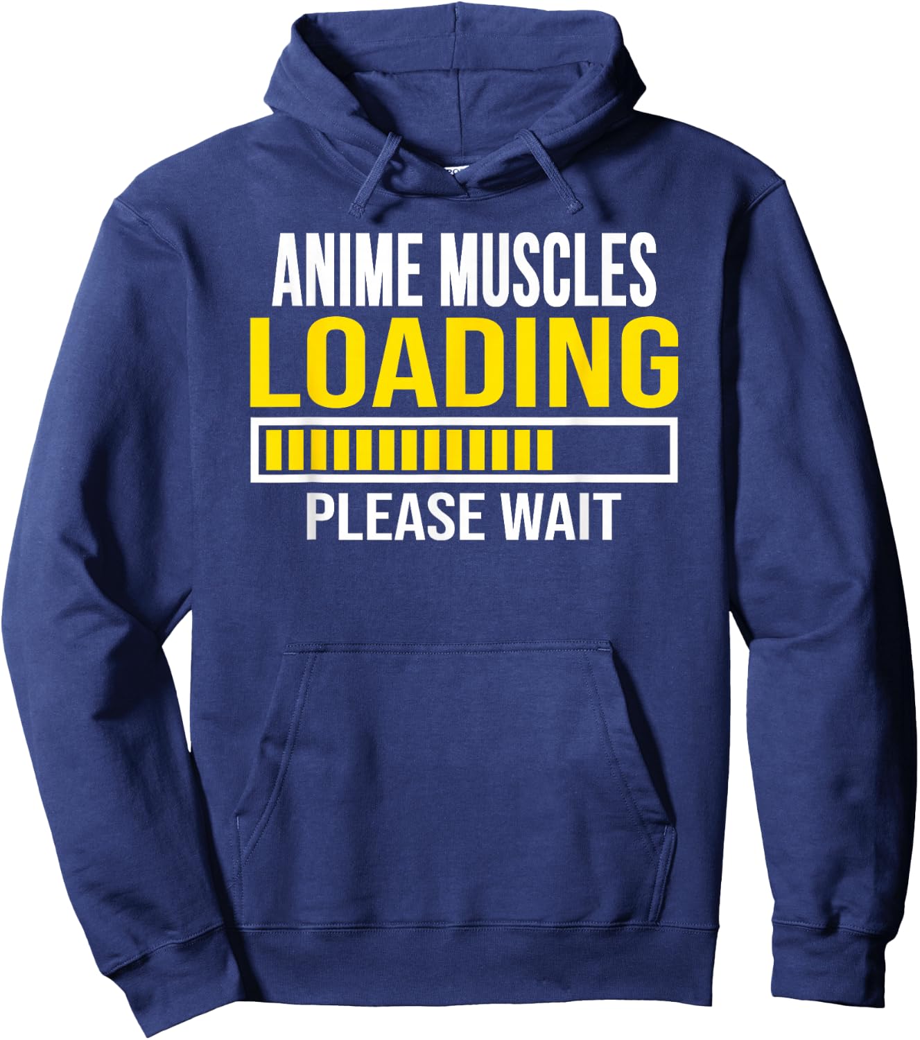 Anime Muscles Loading Workout Fitness Hoodie - Hoodie | Navy