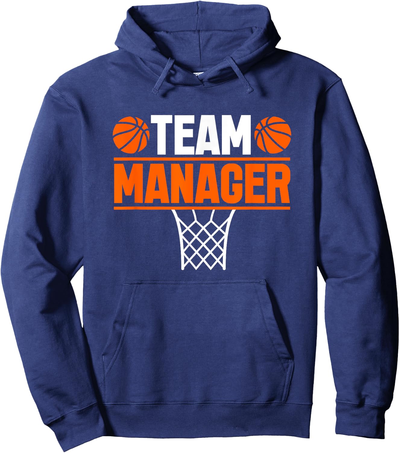 Basketball Team Manager Sports Game Lovers Hoodie - Hoodie | Navy