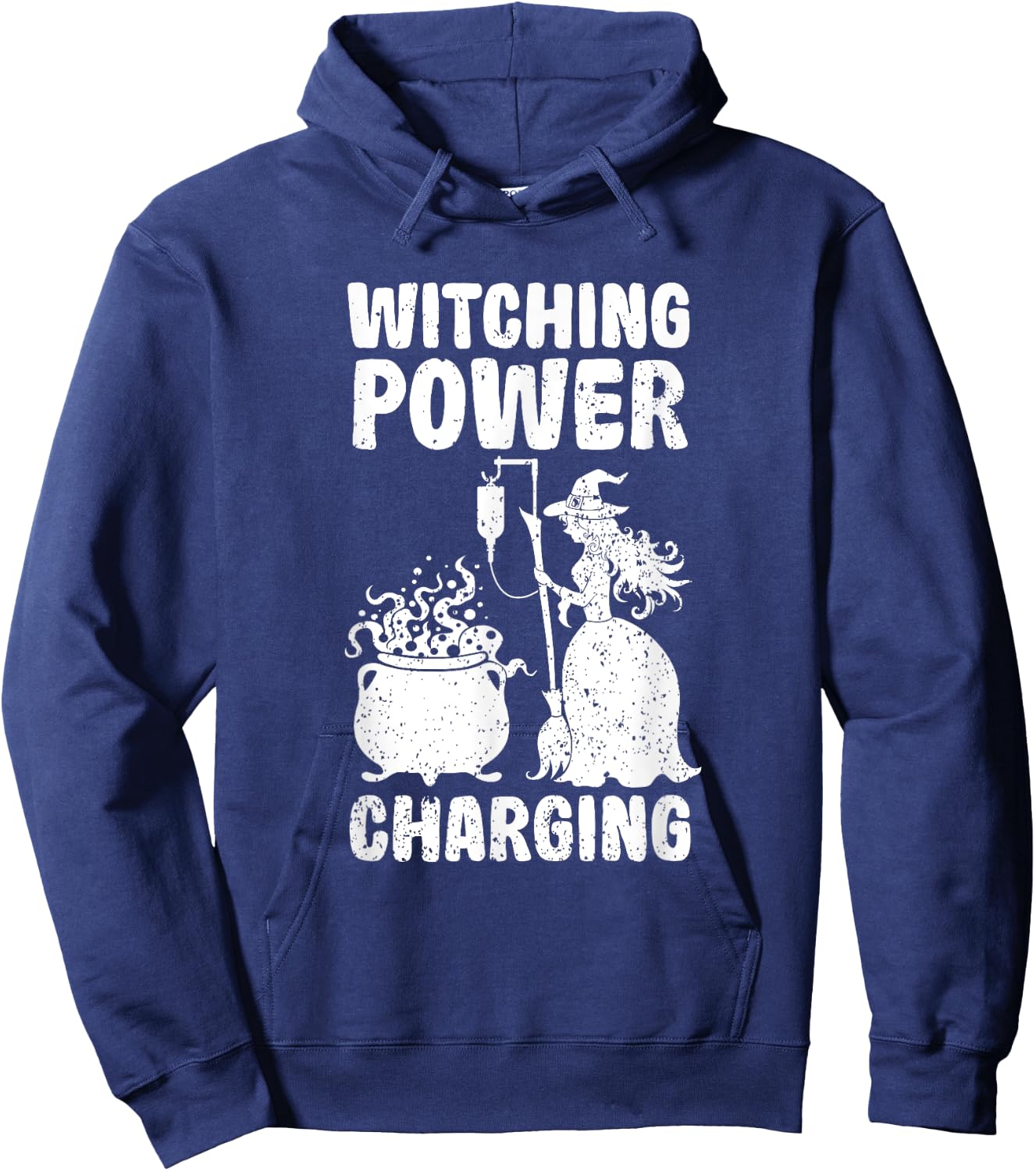 Funny Infusion Therapy Witch Power Halloween Doctor Meme Hoodie - Hoodie | Navy