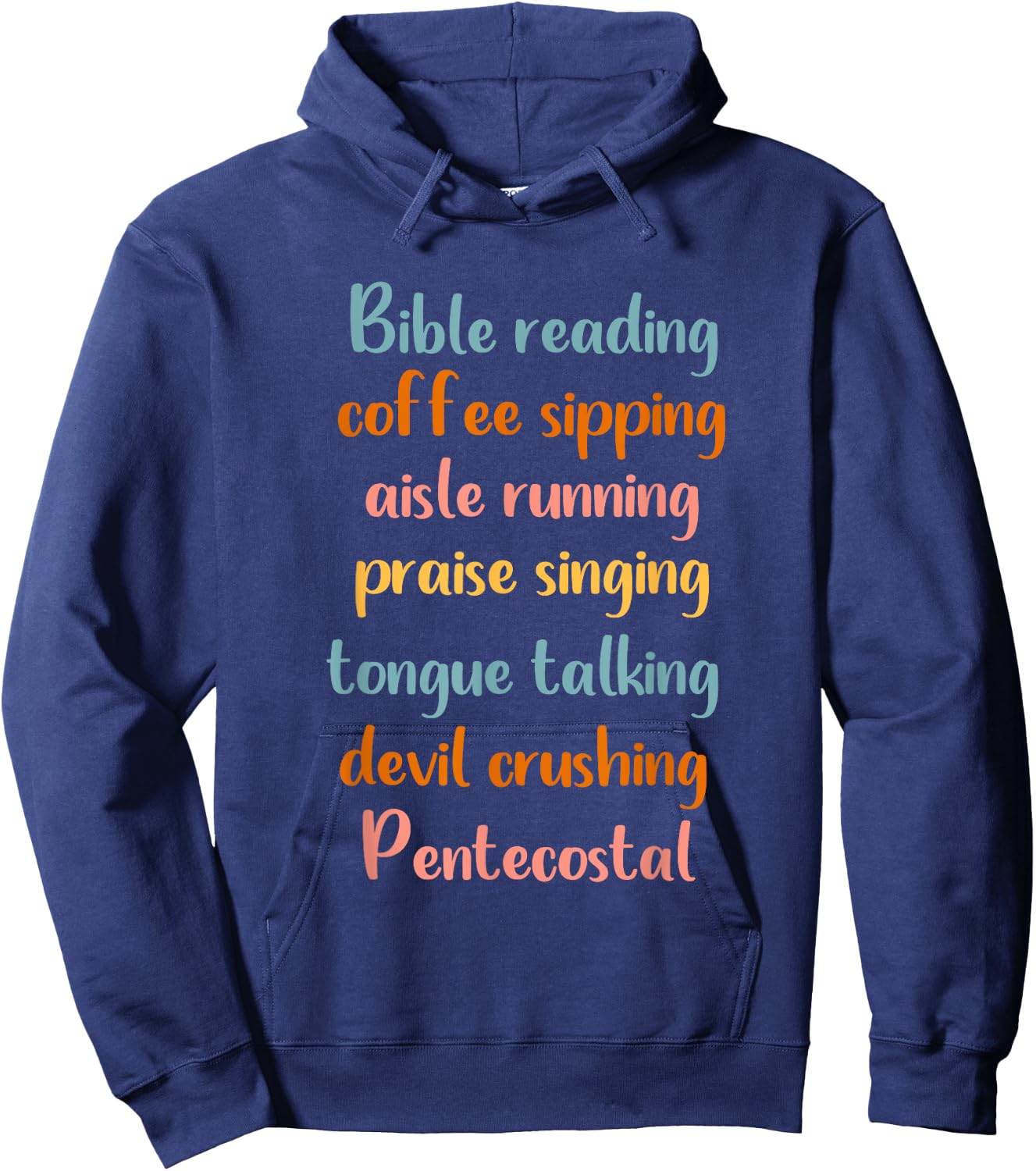 Pentecostal Apostolic Coffee Lover Woman Christian Sister Hoodie - Hoodie | Navy