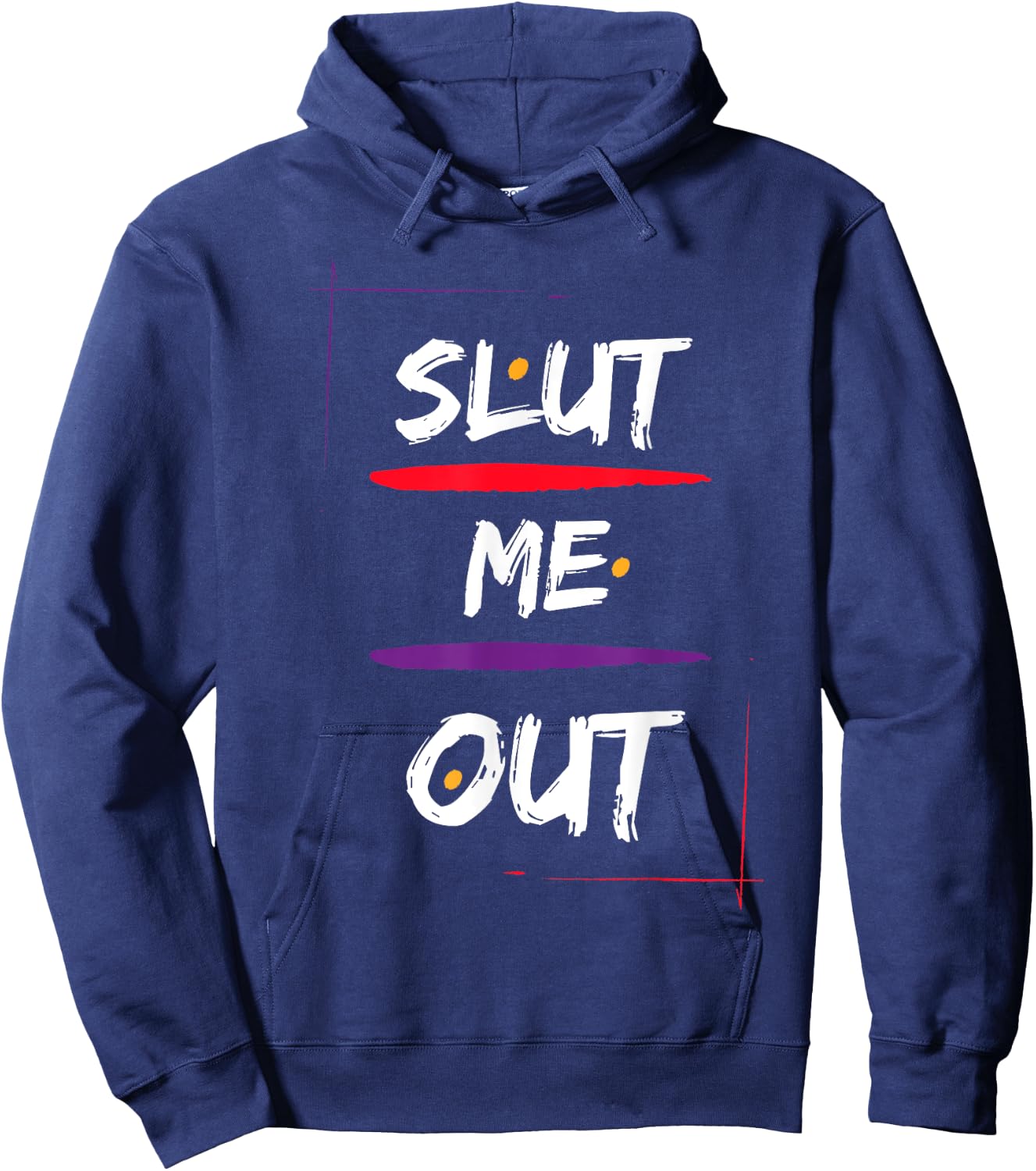 Slut Me Out Hip Hop Hoodie - Hoodie | Navy