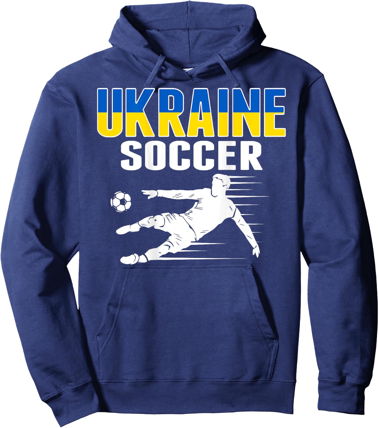 Ukraine Soccer Lovers Jersey Support Ukrainian Football Team Hoodie - Hoodie | Navy