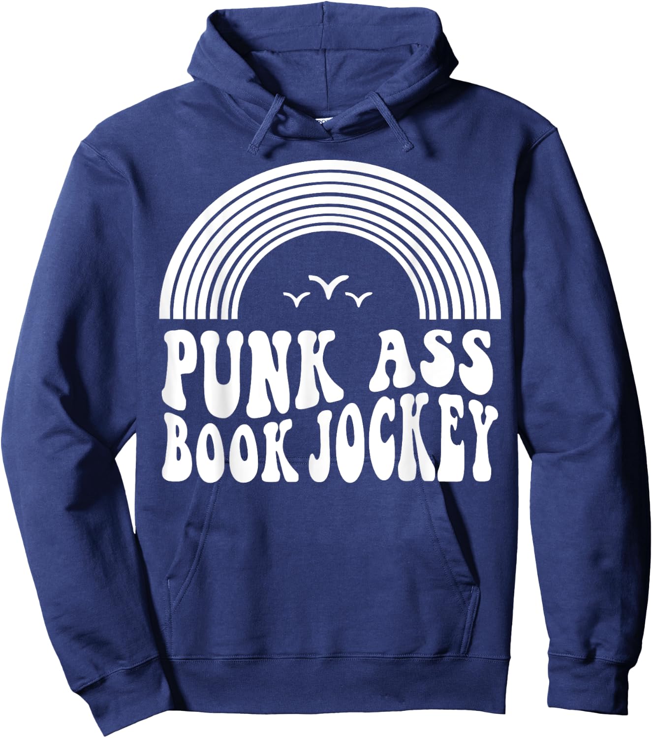 Punk Ass Book Jockey Hoodie - Hoodie | Navy