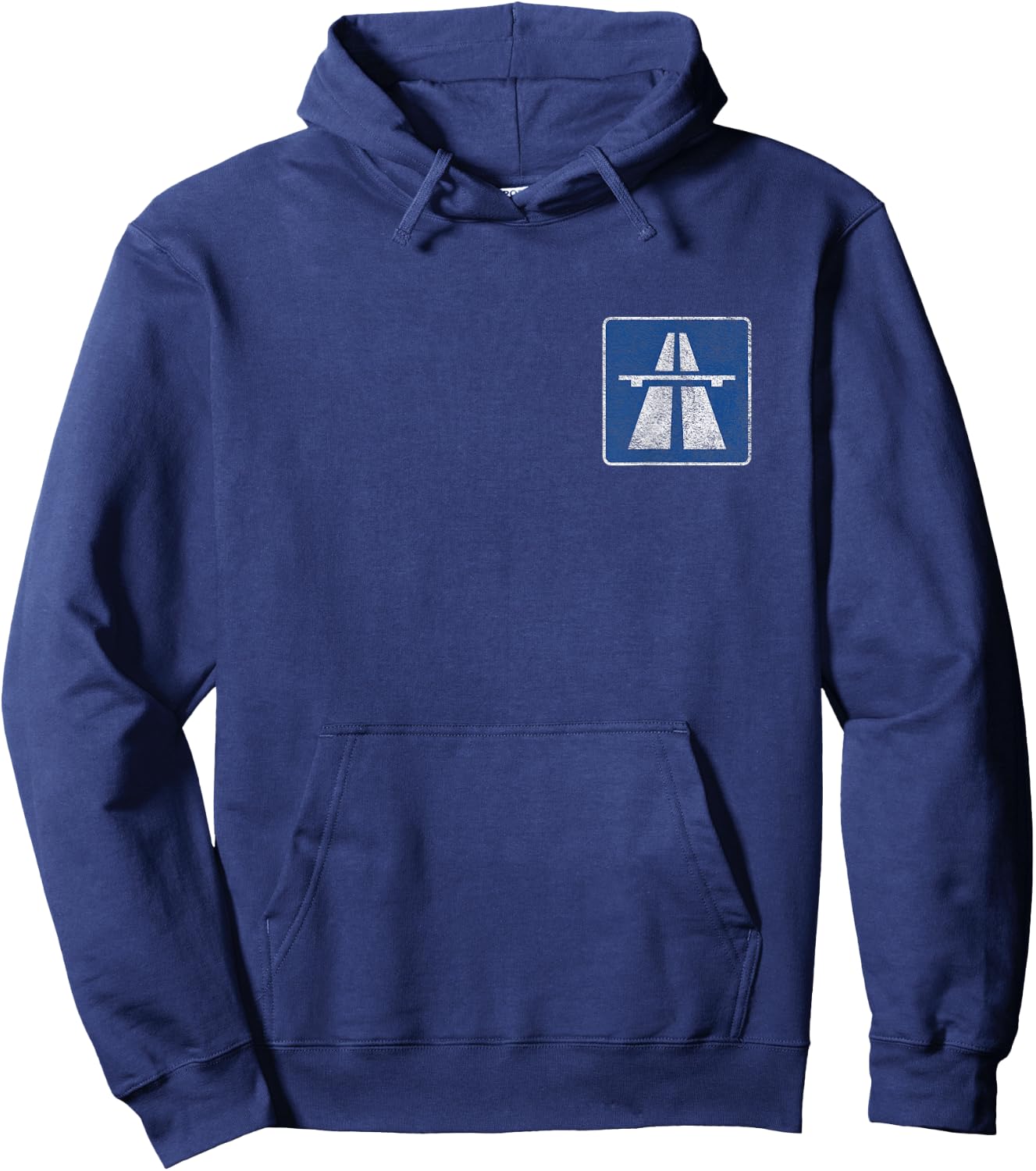 Germany Autobahn Sign Bundesautobahn No Limits Hoodie - Hoodie | Navy