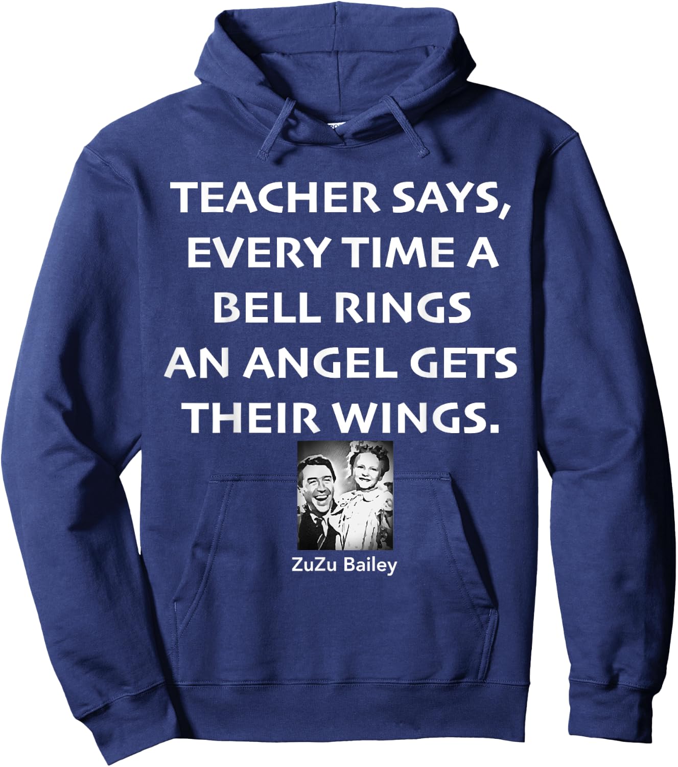 Every Time A Bell Rings An Angel Gets Their Wings Hoodie - Hoodie | Navy