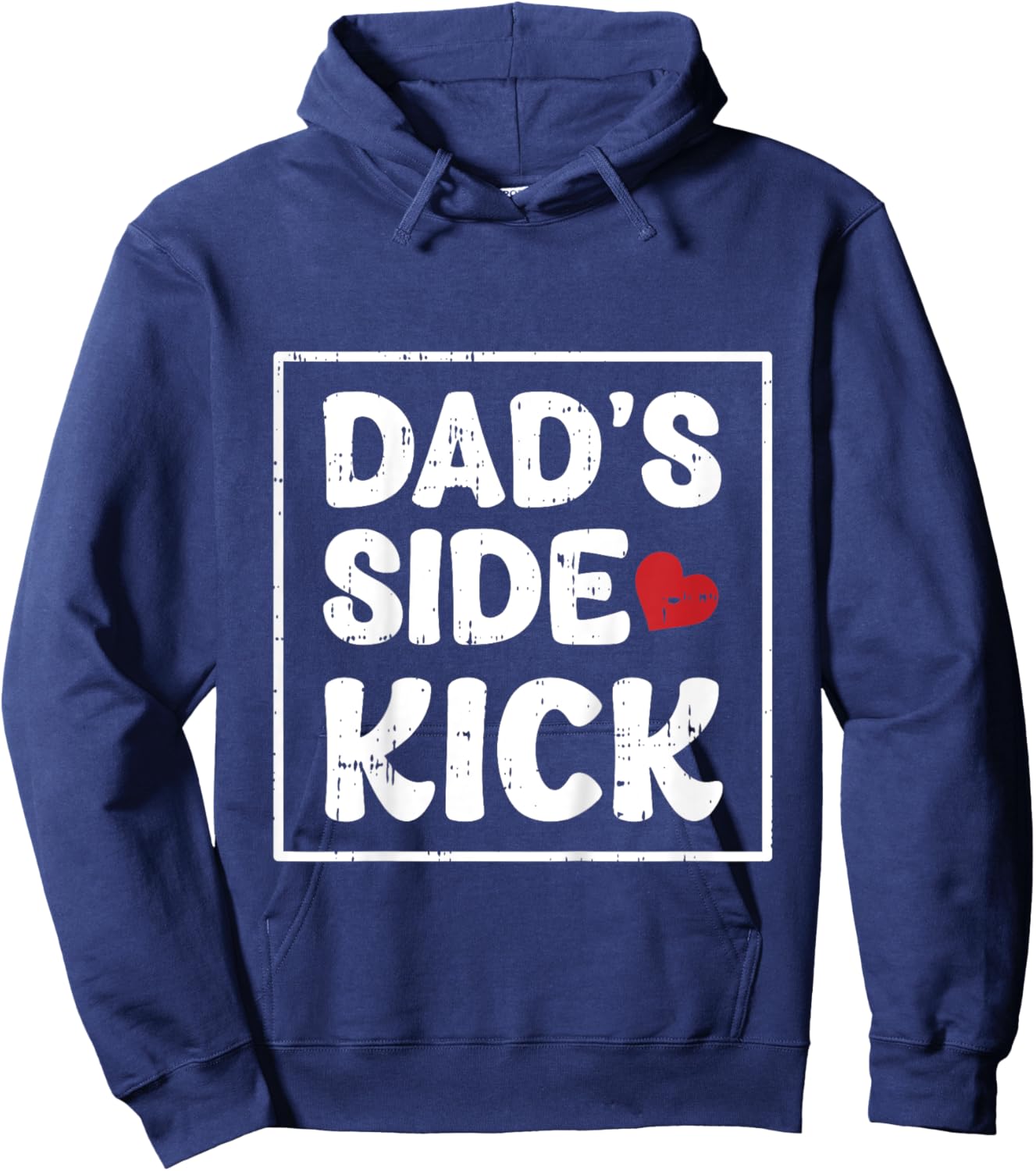 Kids Dads Side Kick Fathers Day Funny Son Baby Boys Kids Toddlers Hoodie - Hoodie | Navy