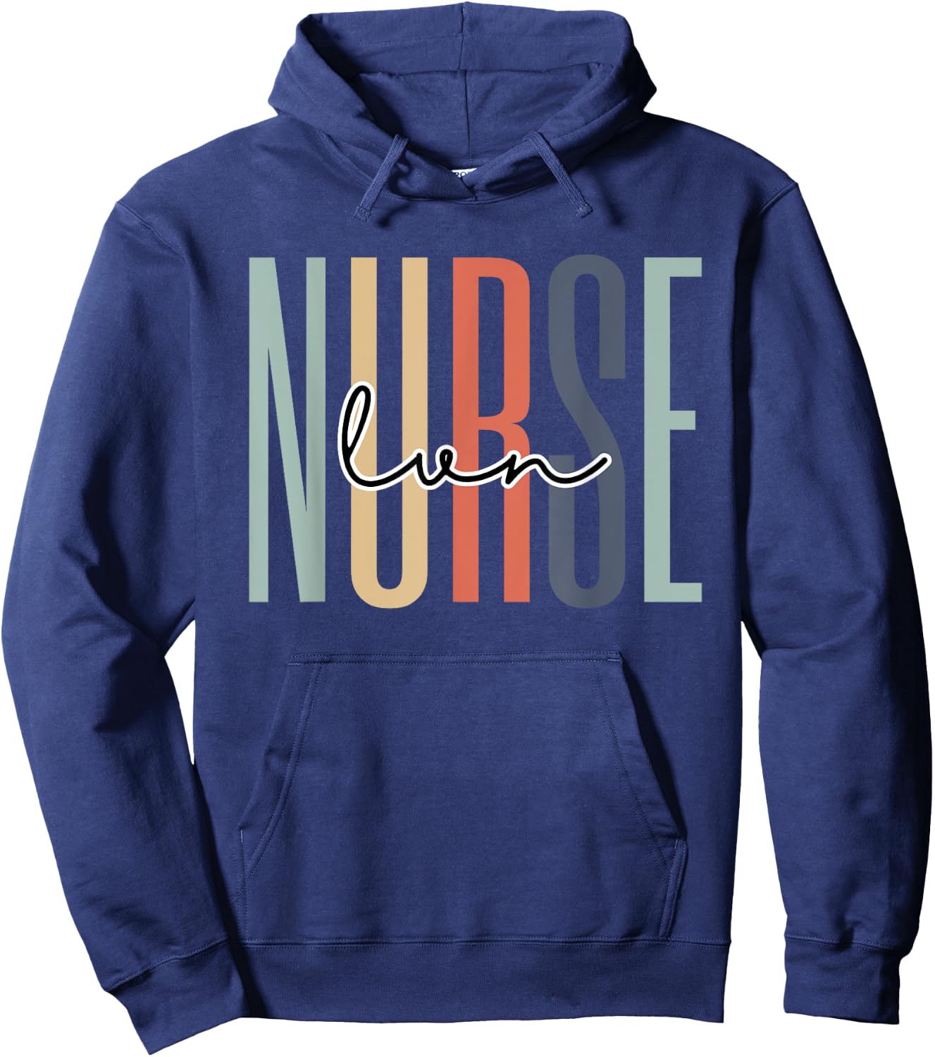 LVN Nurse Appreciation RN Registered Nurse Grad Retro Hoodie - Hoodie | Navy