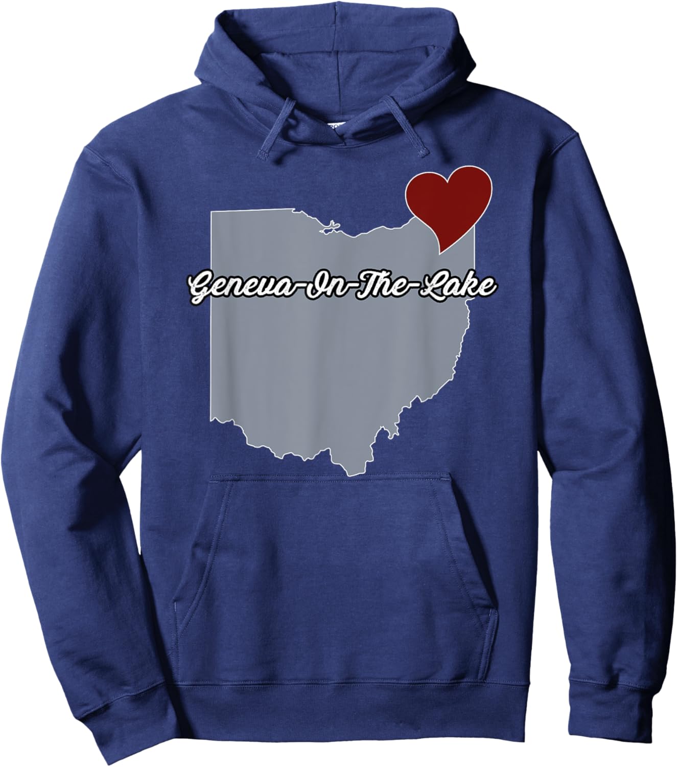 Geneva-On-The-Lake - Ohio | OH USA City Souvenir City State Hoodie - Hoodie | Navy