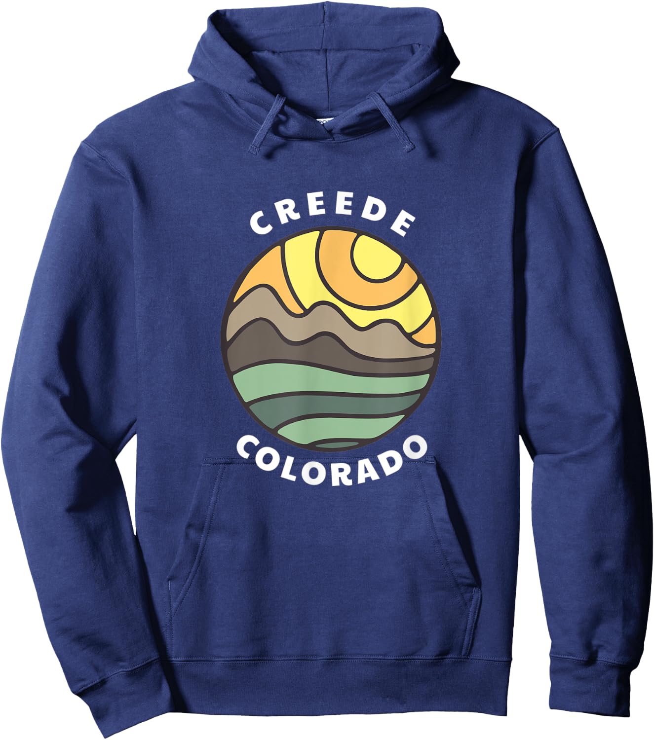 Creede Colorado Rocky Mountains CO Vacation Souvenir Hoodie - Hoodie | Navy