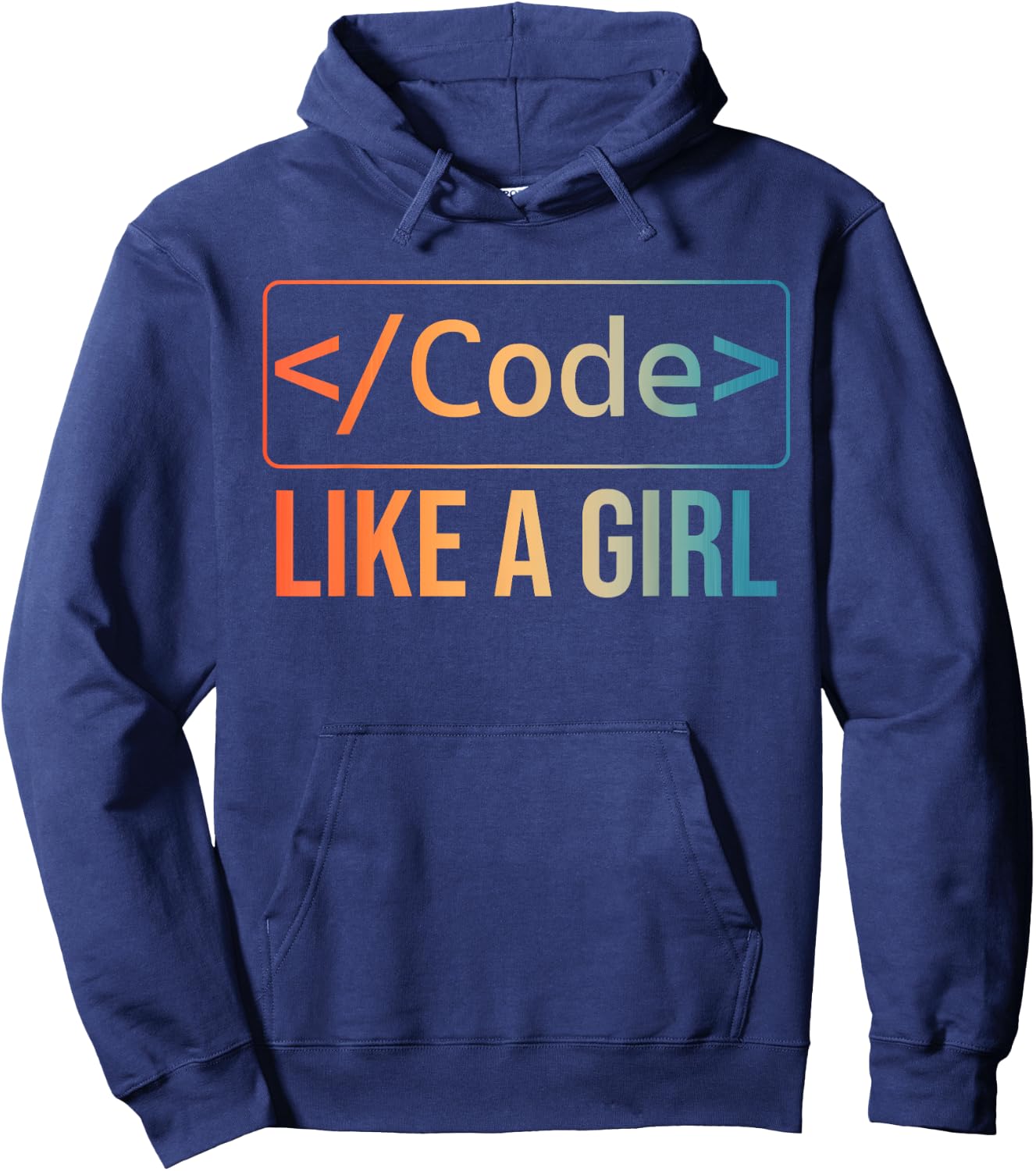 Funny Girl Coder Design Computer Programming Web Developers Hoodie - Hoodie | Navy