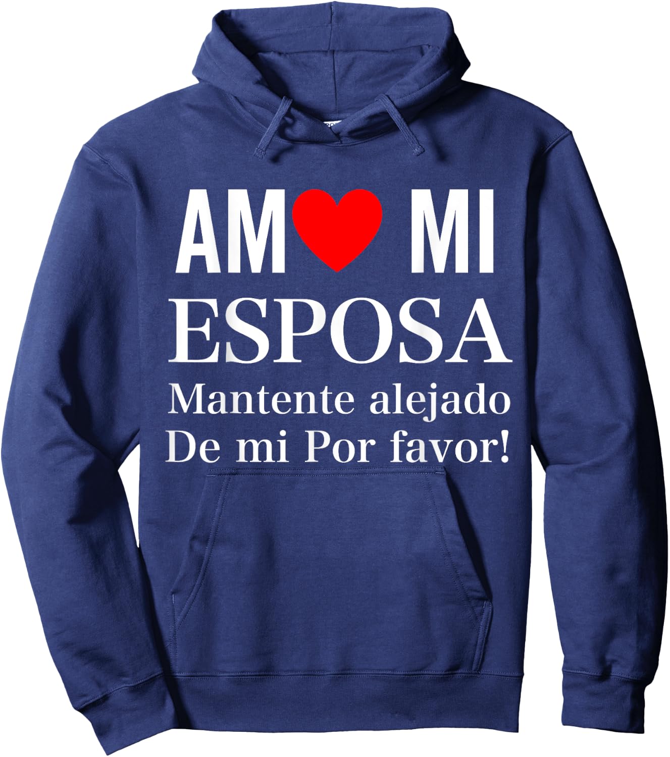 I Love My Wife Yo Amo Mi Esposa In Spanish Funny Latina Hoodie - Hoodie | Navy