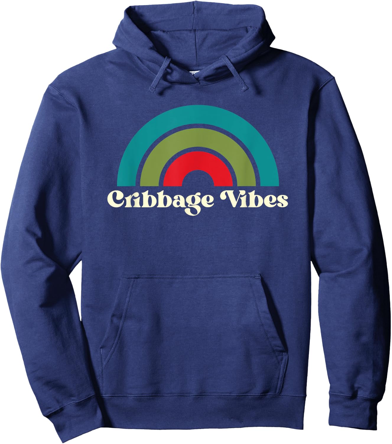 Funny Cribbage Vibes Card Game Cribbage Hoodie - Hoodie | Navy