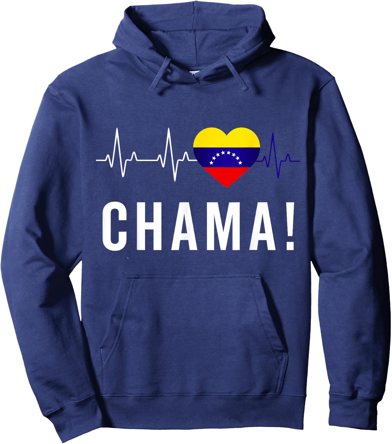Venezuela Flag Pride Bandera Venezolana Camiseta Chama Girl Hoodie - Hoodie | Navy